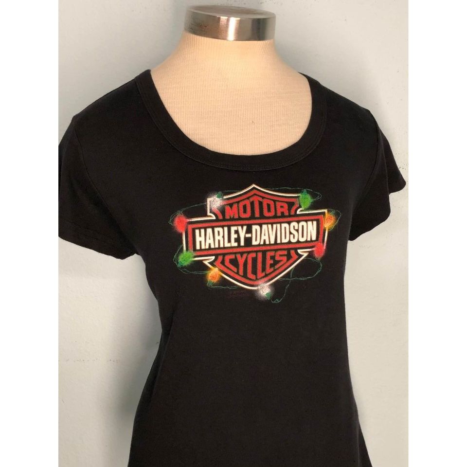 Harley Davidson Harley Davidson T-shirt XL Women CHRISTMAS STYLE 🎄 🎄 Size XL / US 12-14 / IT 48-50 - 1 Thumbnail