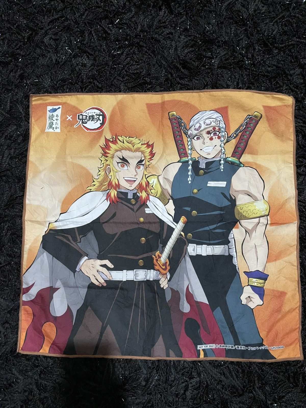 Anime Tengen Uzui & Kyojuro Rengoku Demon Slayer handkerchief 20” Size ONE SIZE - 1 Thumbnail