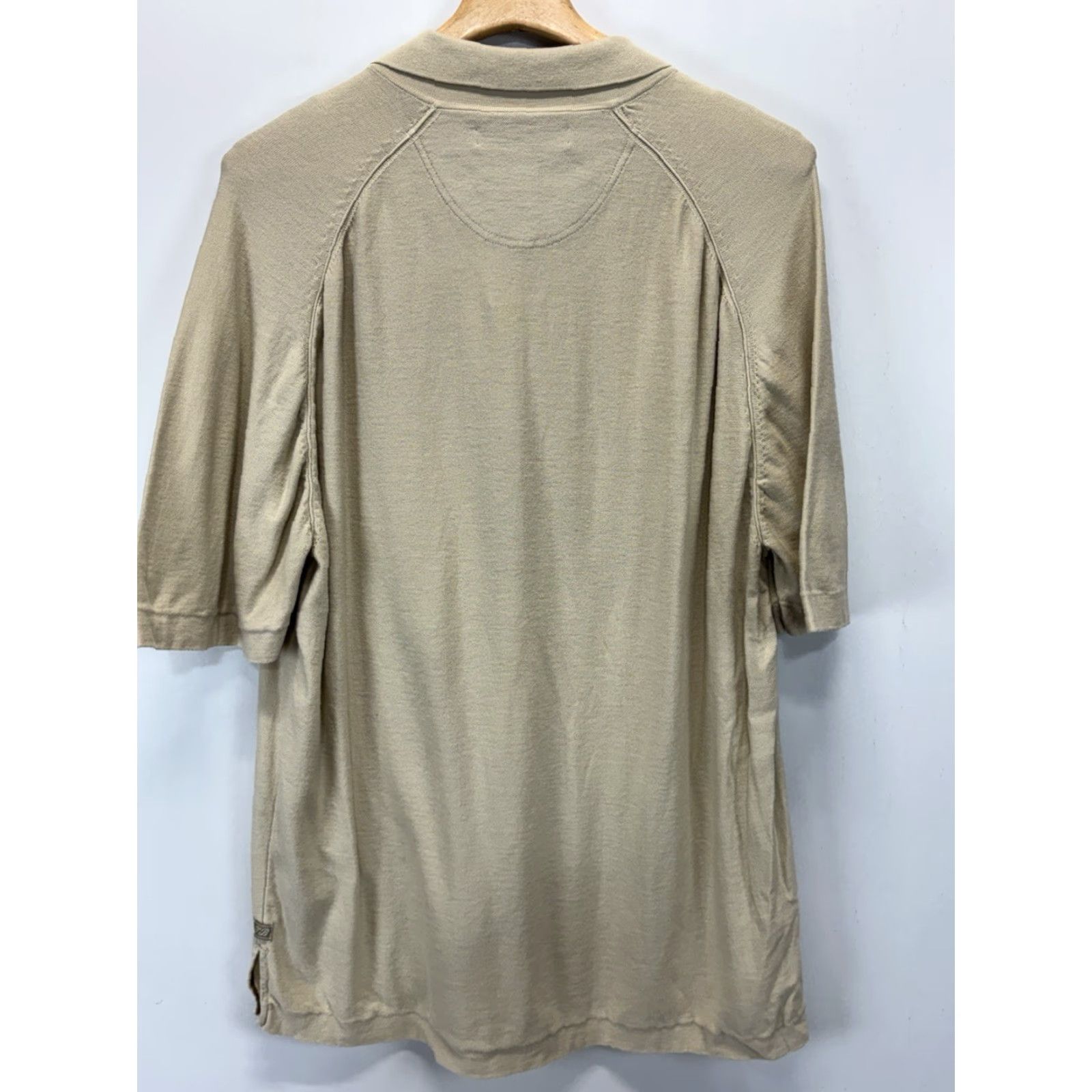 Tommy Bahama VINTAGE Tommy Bahama Sweater Shirt Men XL Argyle Lightweight Preppy Tan Brown Knit Pullover 1990s Mens Size US XL / EU 56 / 4 - 3 Thumbnail