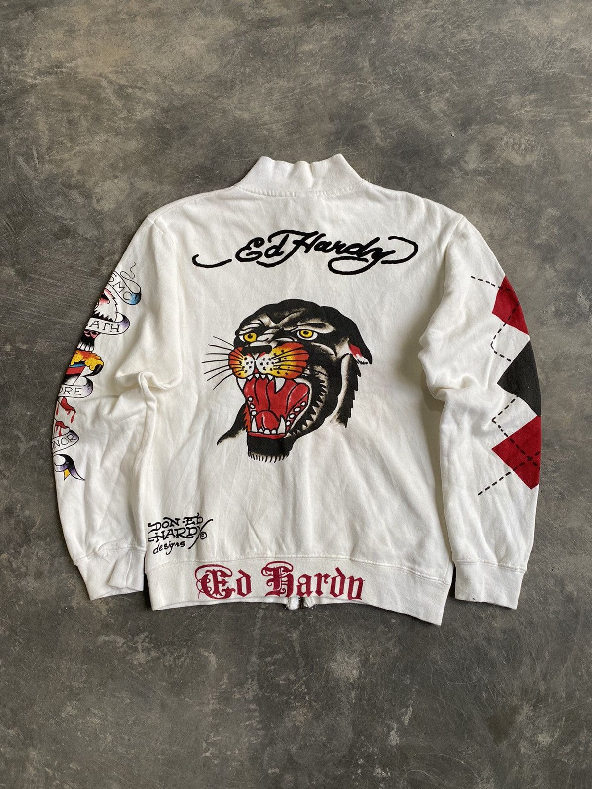 Christian Audigier × Ed Hardy × Japanese Brand Ed Hardy "Black Panther" vintage track jacket Size US L / EU 52-54 / 3 - 1 Thumbnail