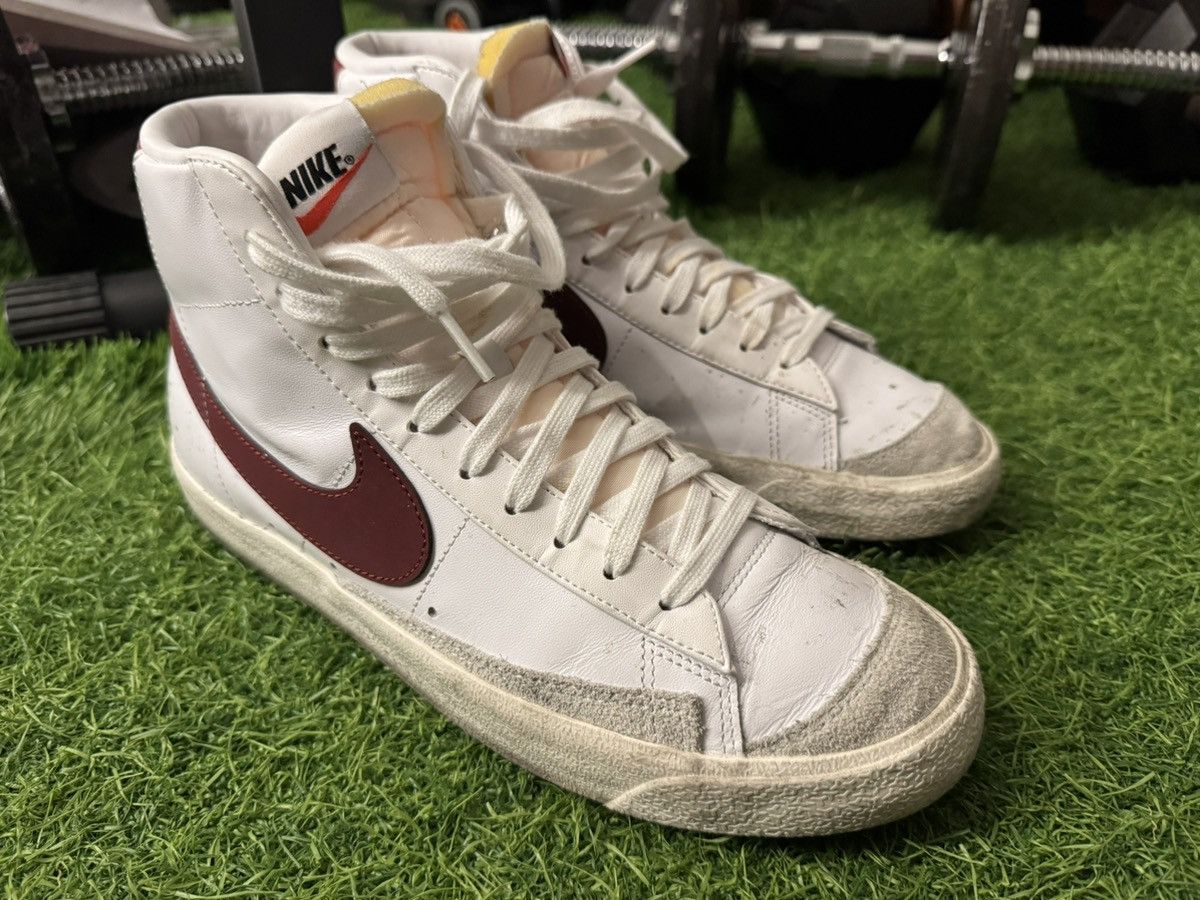 Nike Nike Blazer Mid 77 Sneakers - Burgundy Size US 9.5 / EU 42-43 - 1 Thumbnail