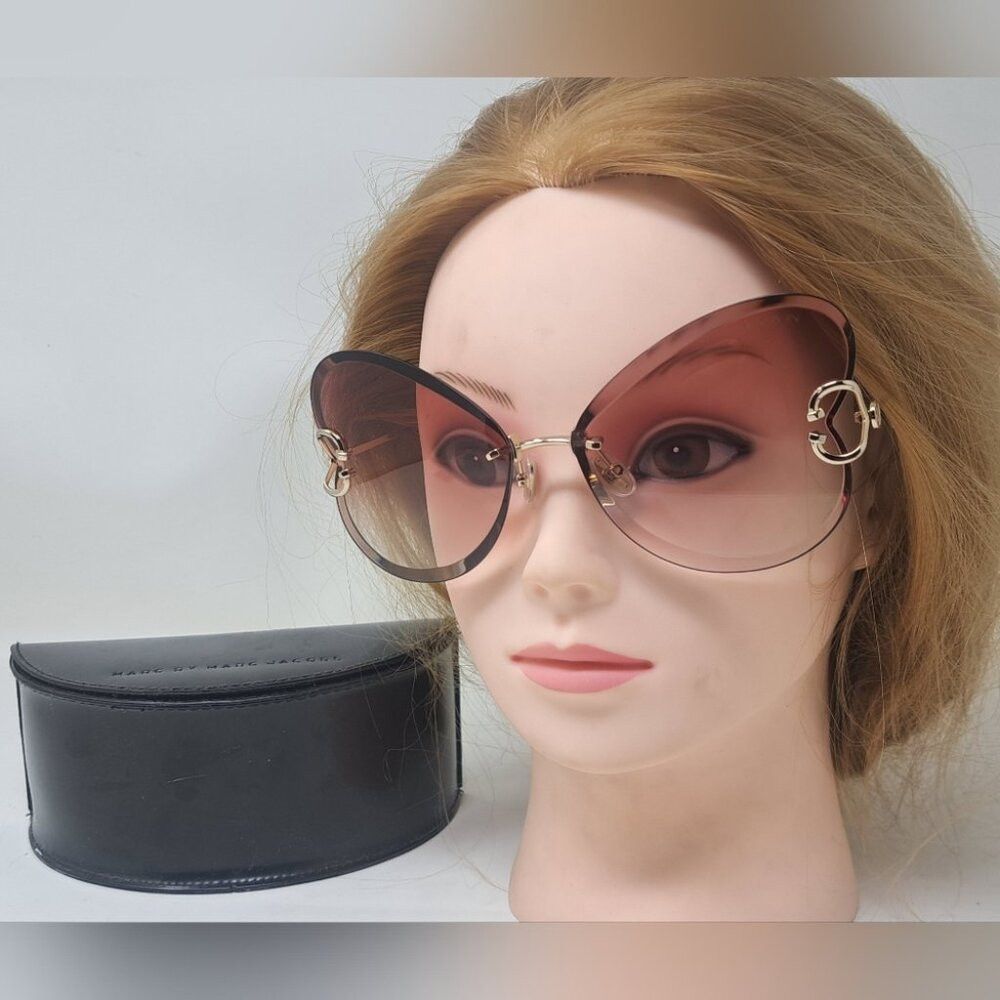 Lanvin Lanvin Sunglasses Heart Rose Metal Butterfly Rimless Oversi Size ONE SIZE - 1 Thumbnail