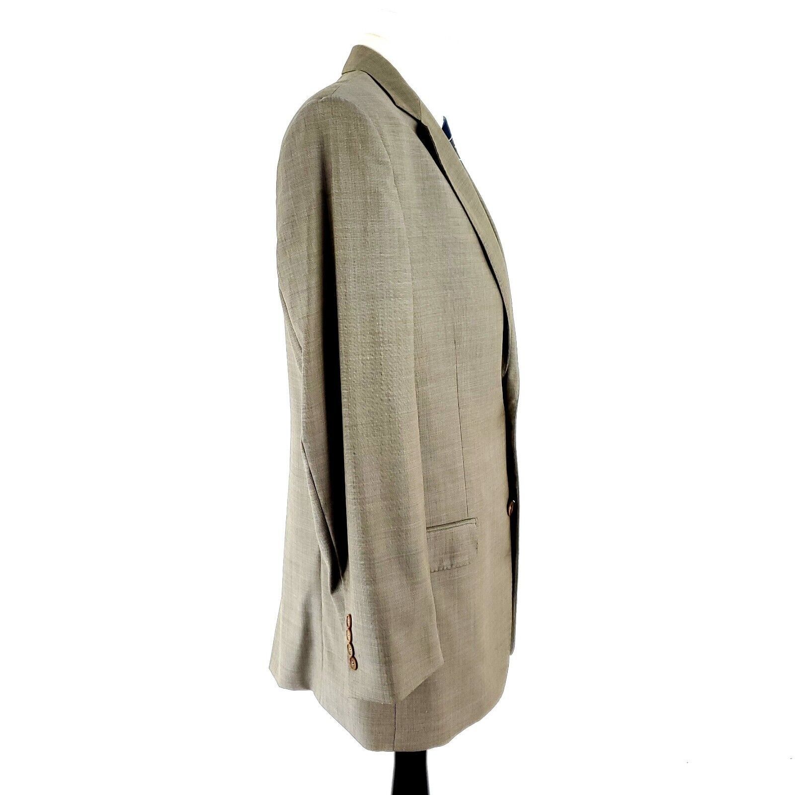 Pronto Uomo Pronto Uomo Signature Zigone Super 110s Wool 2 Button Blazer Size 40L - 6 Thumbnail