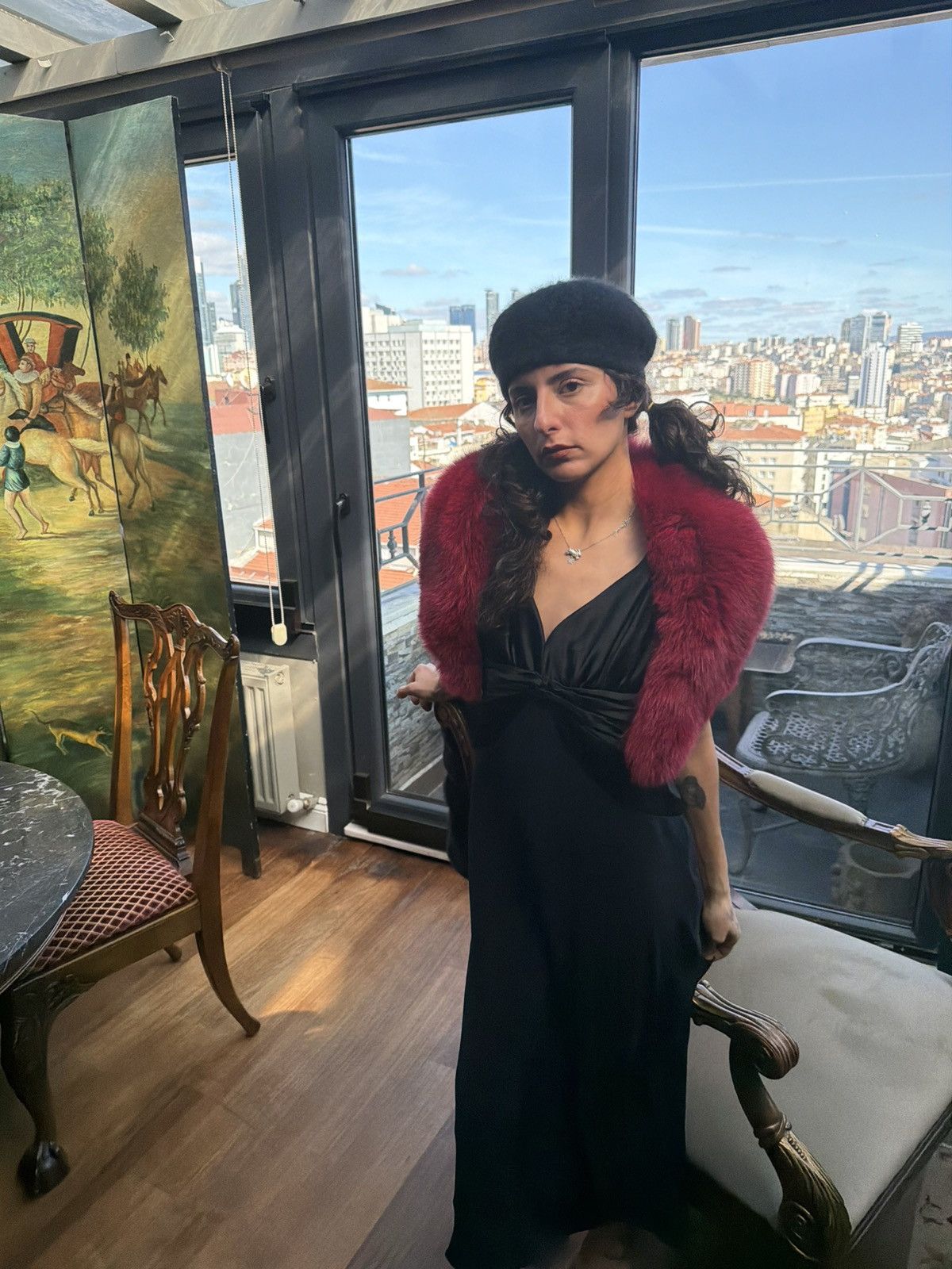 Vintage Faux fur collar Size ONE SIZE - 1 Thumbnail