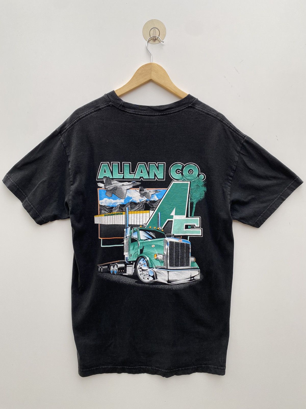 Vintage Vtg Tee Allan Co Printed Size US XL / EU 56 / 4 - 1 Thumbnail