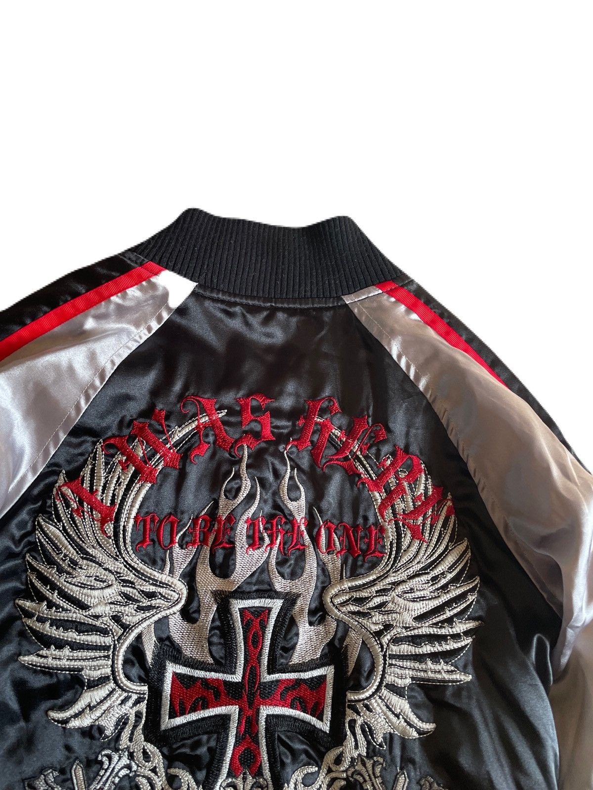If Six Was Nine 2000s Riot Japanese archive Cross Embroidery Sukajan Jacket Size US M / EU 48-50 / 2 - 5 Thumbnail