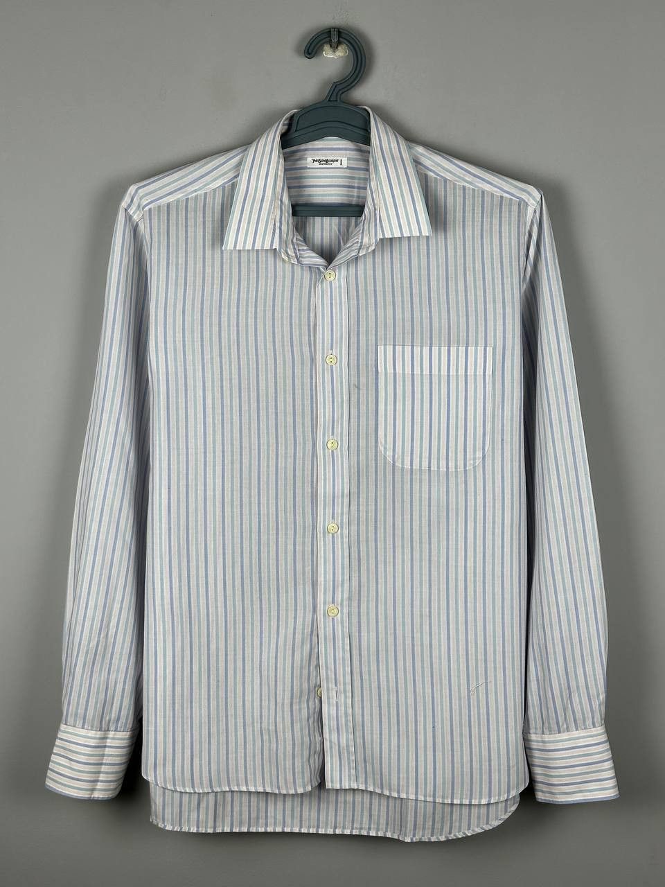 Yves Saint Laurent 80s Vintage Yves Saint Laurent Striped YSL Shirt Size US L / EU 52-54 / 3 - 1 Thumbnail