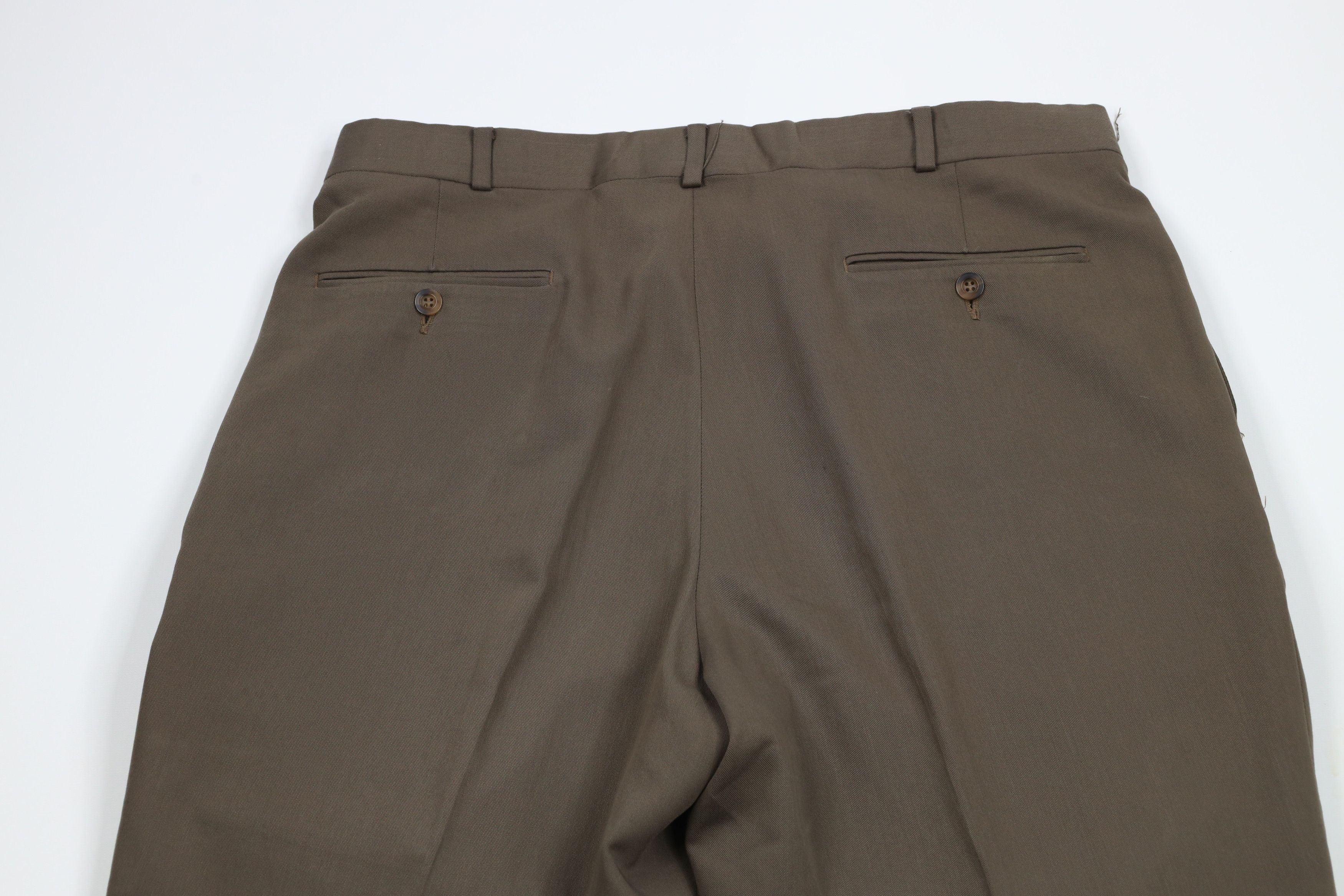 Levi's × Vintage Vintage 90s Levis Rayon Blend Wide Leg Chino Pants Brown USA Size US 36 / EU 52 - 14 Thumbnail