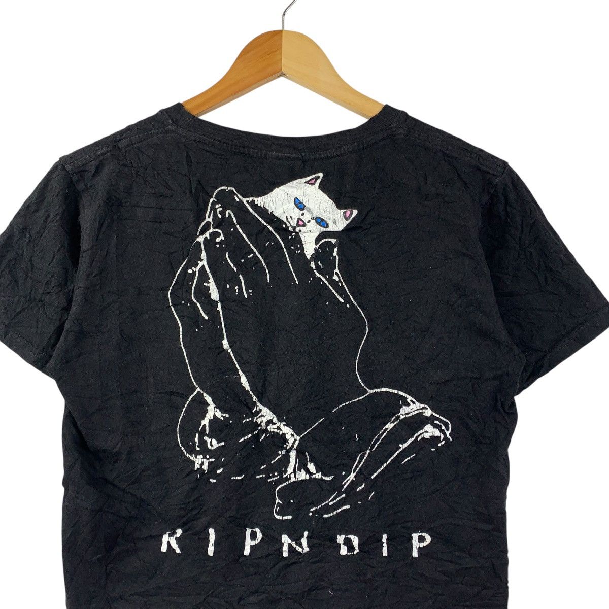 RIPNDIP RIPNDIP Praying Hands Back Print Tee Black Lord Nermal Pocke Size US M / EU 48-50 / 2 - 7 Thumbnail