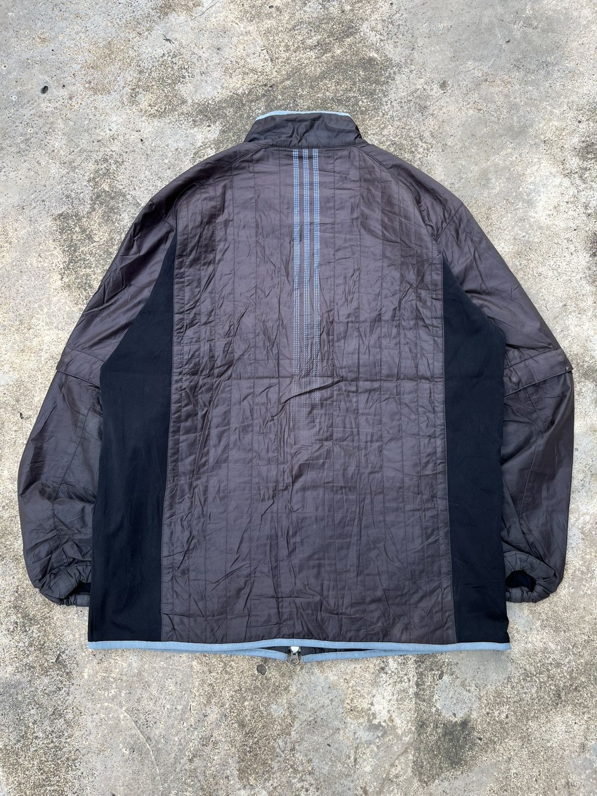 Adidas × Japanese Brand ⚡️STEALS⚡️Adidas Quilted Striped Zipper Hand Off Jacket Size US L / EU 52-54 / 3 - 2 Thumbnail