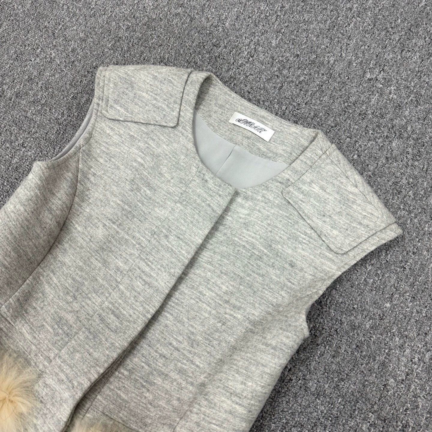 Other adoritz gray wool mink fur vest M Size M / US 6-8 / IT 42-44 - 3 Thumbnail