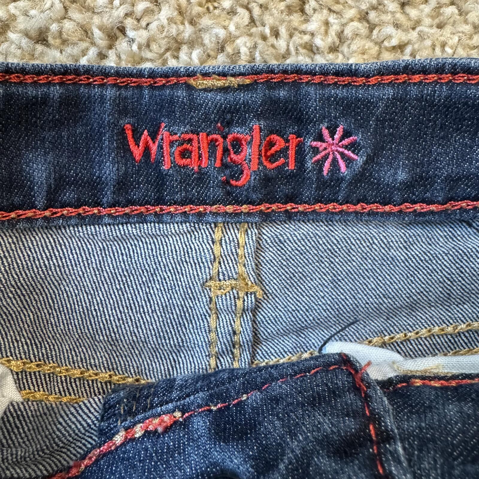 Wrangler Girls Wrangler (Kids) 4R Dark Blue Denim Jeans Size 24" / US 00 / IT 34 - 3 Thumbnail