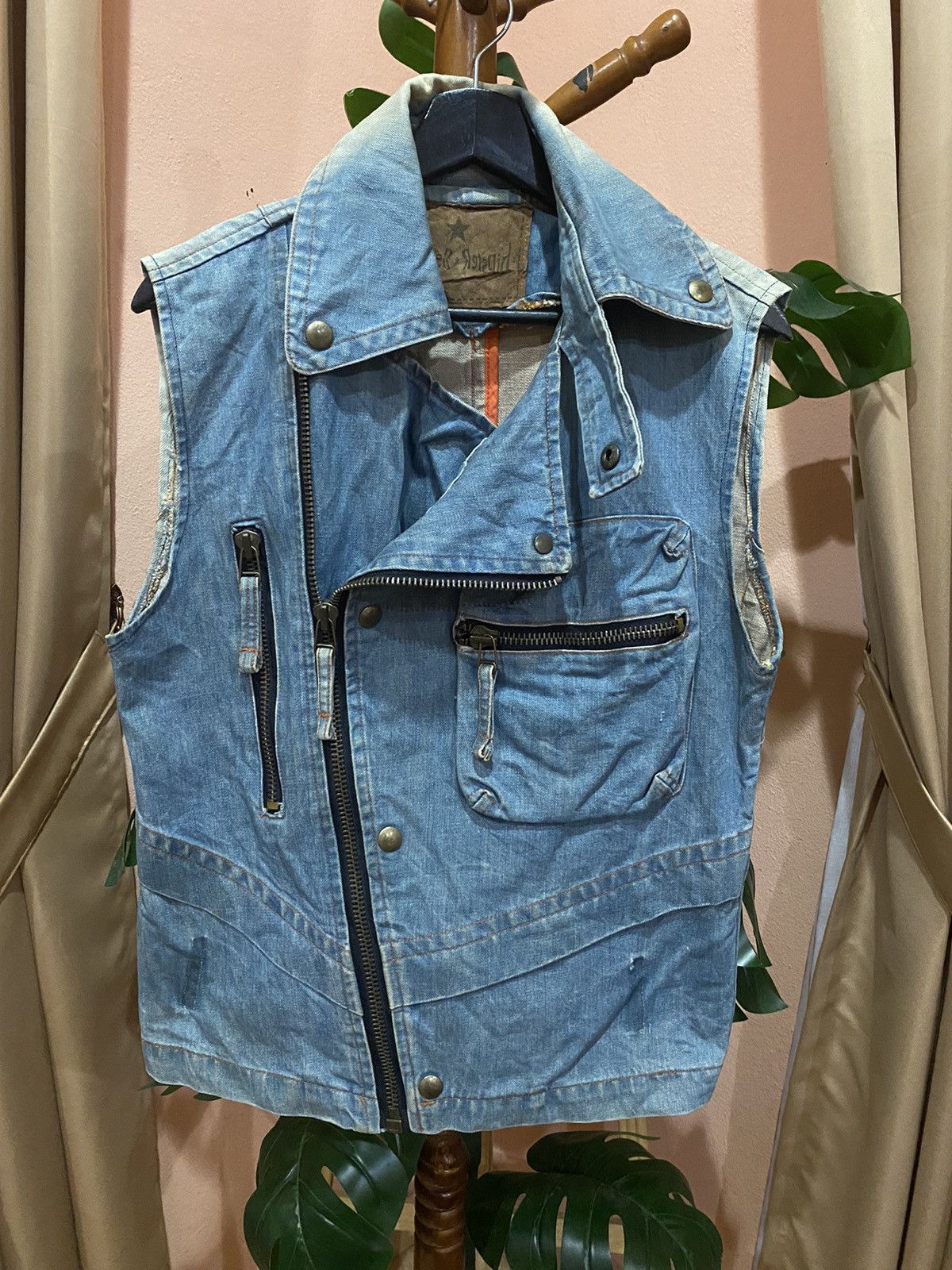 Other VINTAGE HIPSTER SLEEVELESS DOUBLE COLLAR JACKET Size US M / EU 48-50 / 2 - 3 Thumbnail