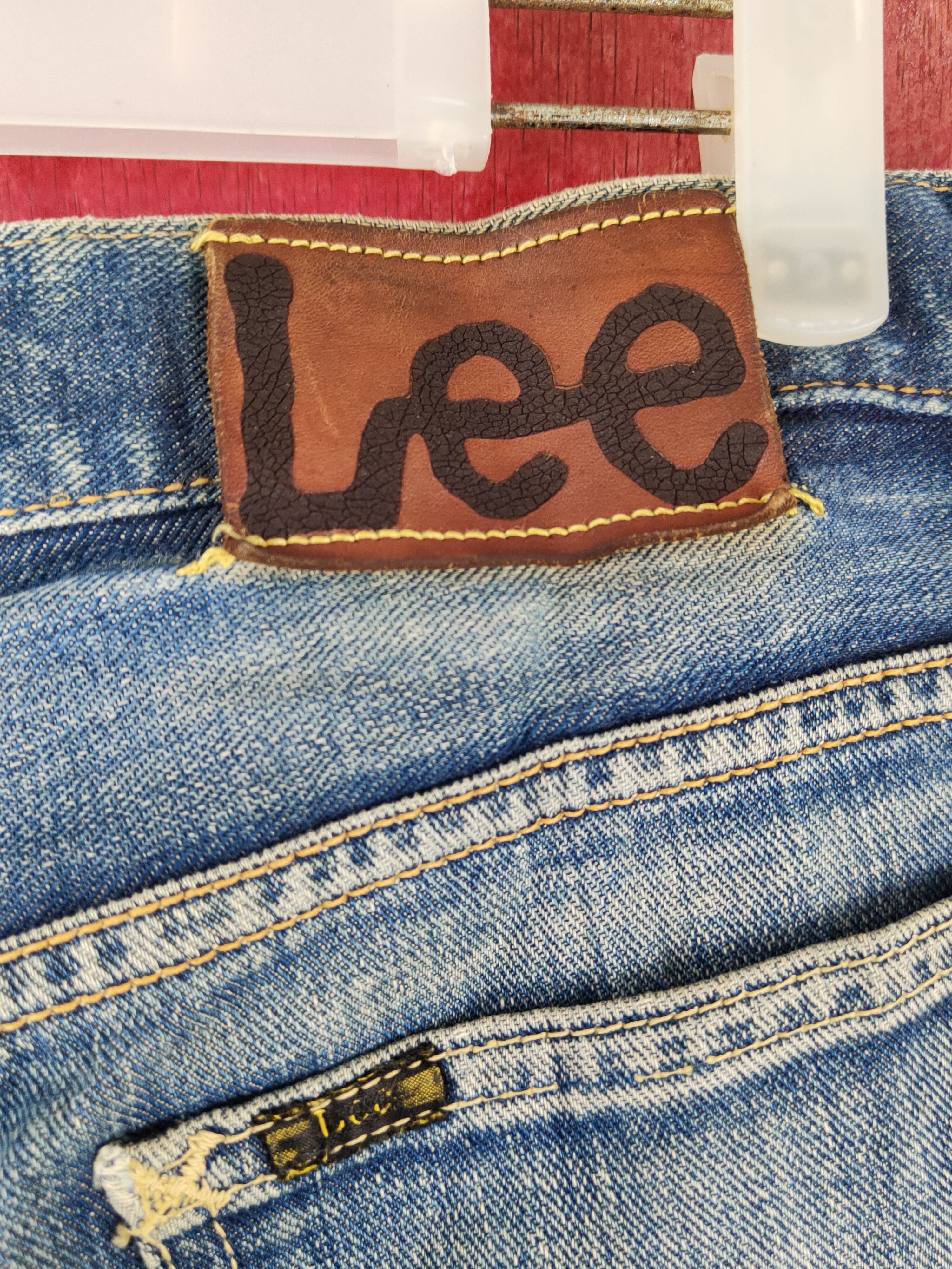 Japanese Brand Lee Dark Blue Faded Distressed Ripped Jeans #S1696 Size US 30 / EU 46 - 11 Thumbnail