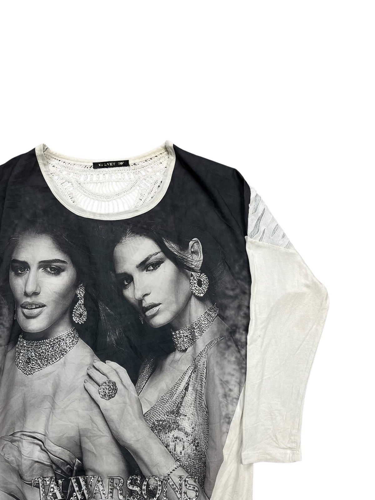 20471120 × Beauty Beast × Hysteric Glamour 2000s Talwarsons - Printed Face Glamour Top Size M / US 6-8 / IT 42-44 - 5 Thumbnail