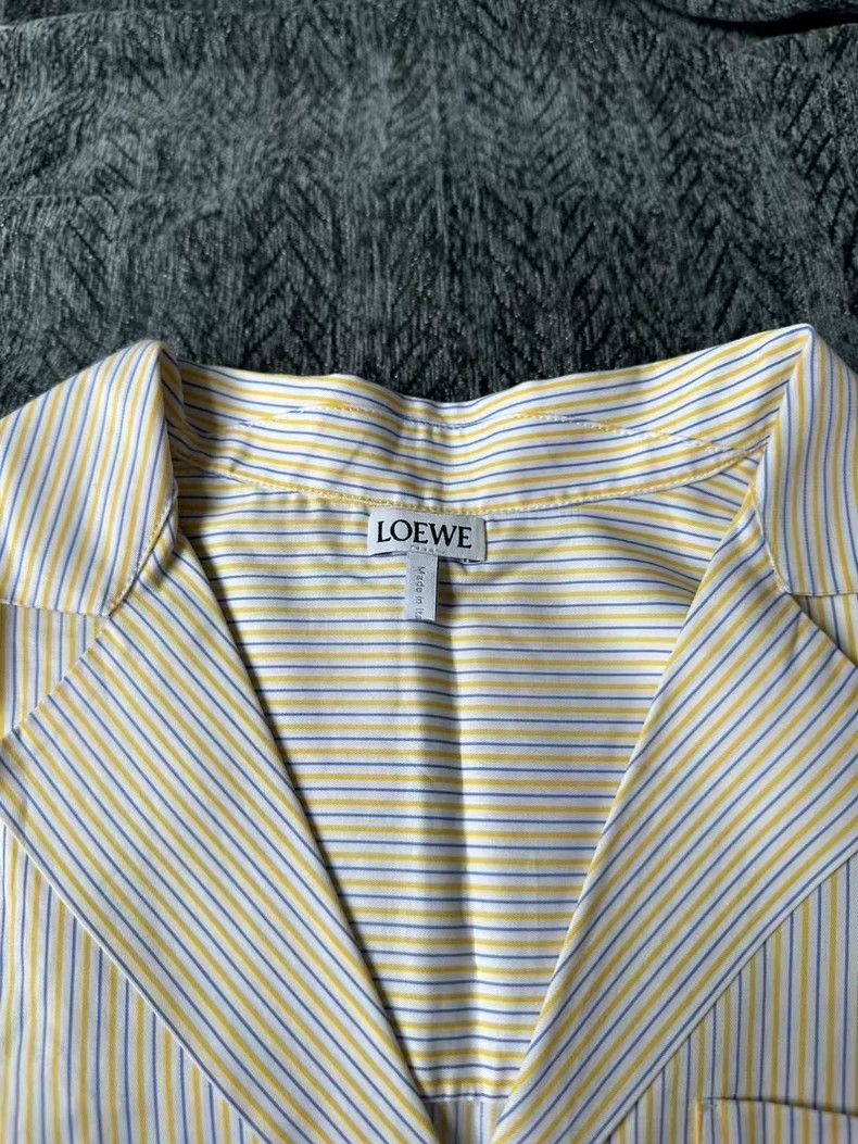 Loewe LOEWE size 32 Embroidered striped short shirt Size S / US 4 / IT 40 - 4 Thumbnail