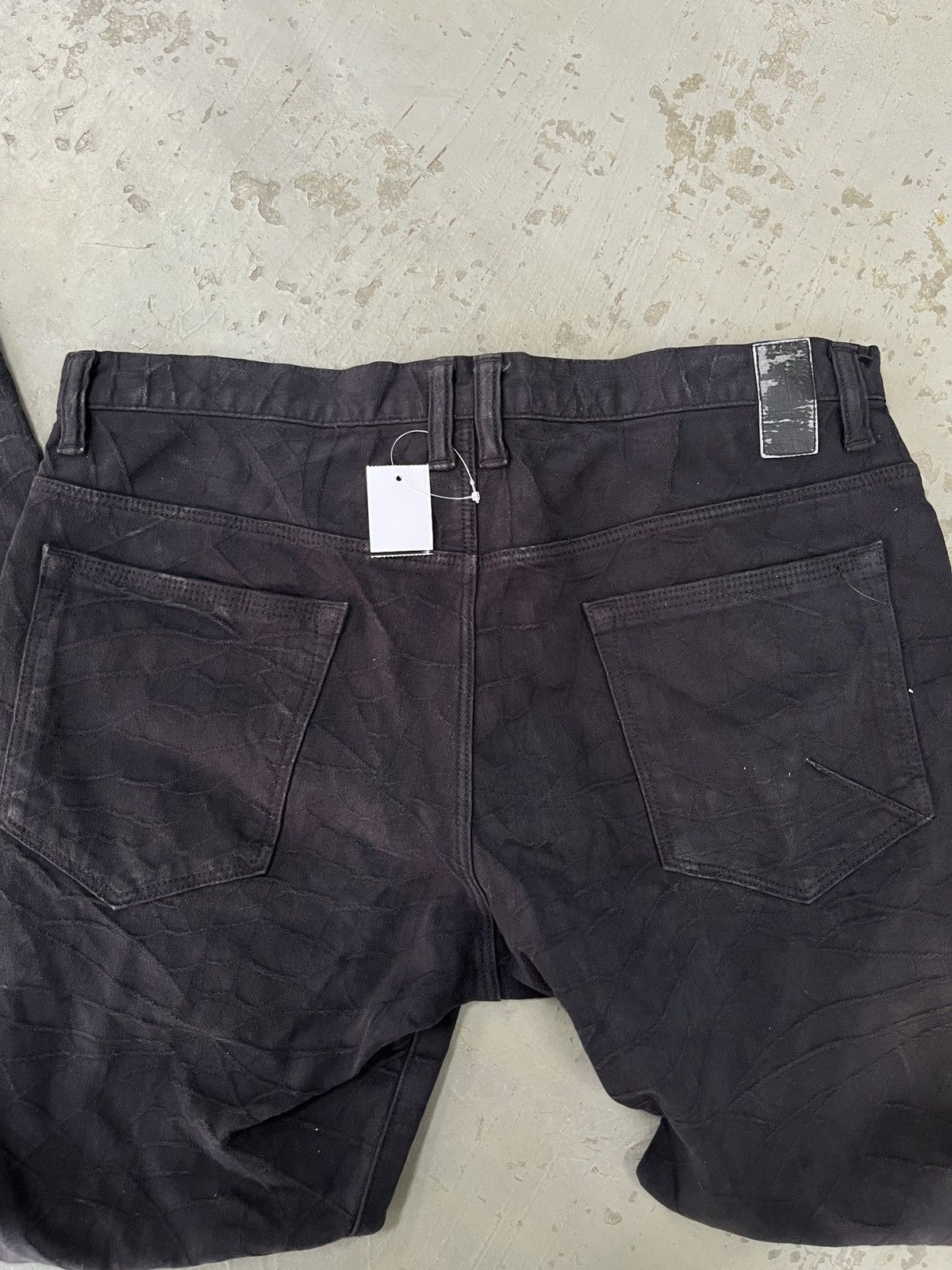 Lanvin Lanvin Faded Black Denim SpiderWeb Embroidered Detailing Size US 34 / EU 50 - 12 Thumbnail