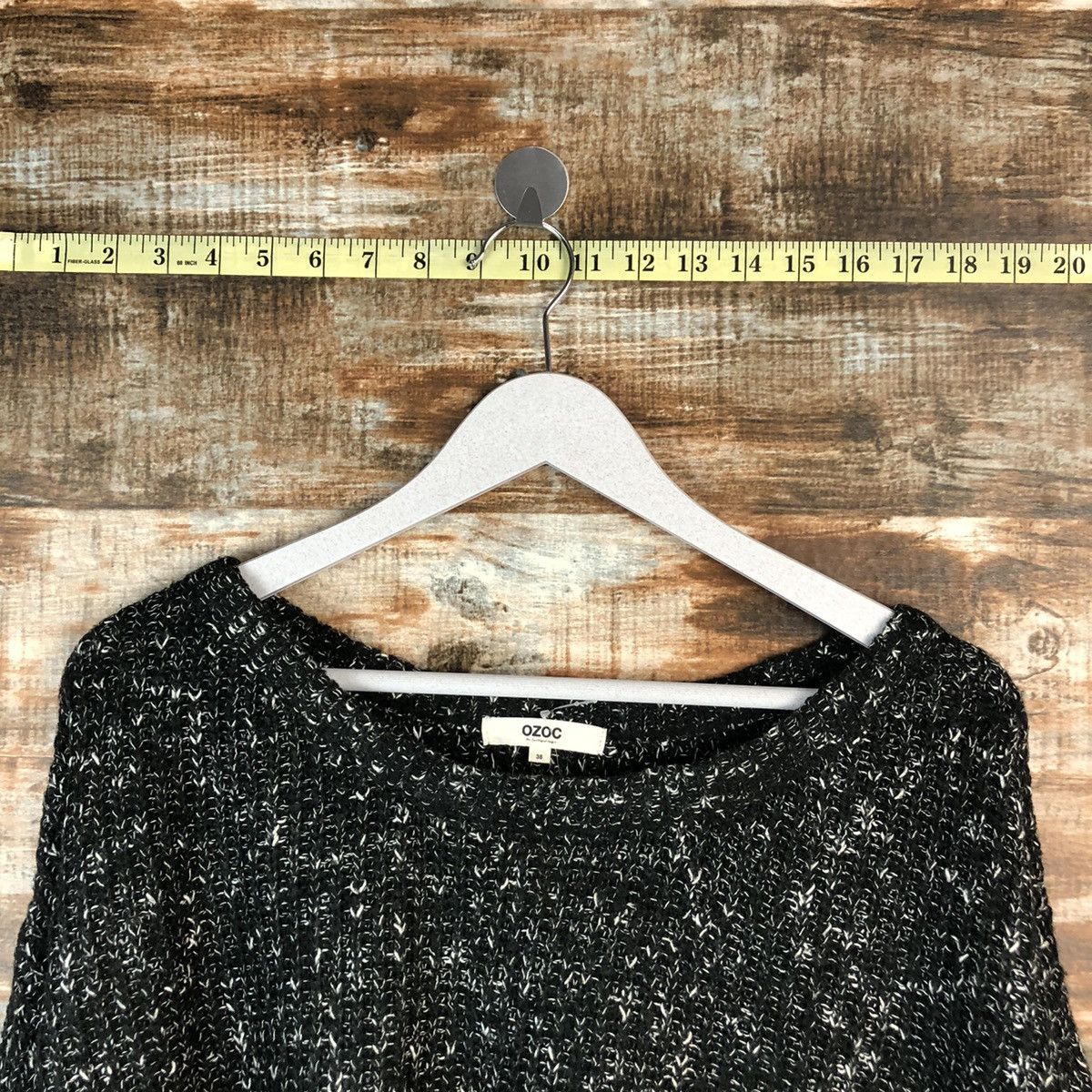 Homespun Knitwear × Japanese Brand Ozoc Black Knitwear #A1367 Size M / US 6-8 / IT 42-44 - 4 Thumbnail
