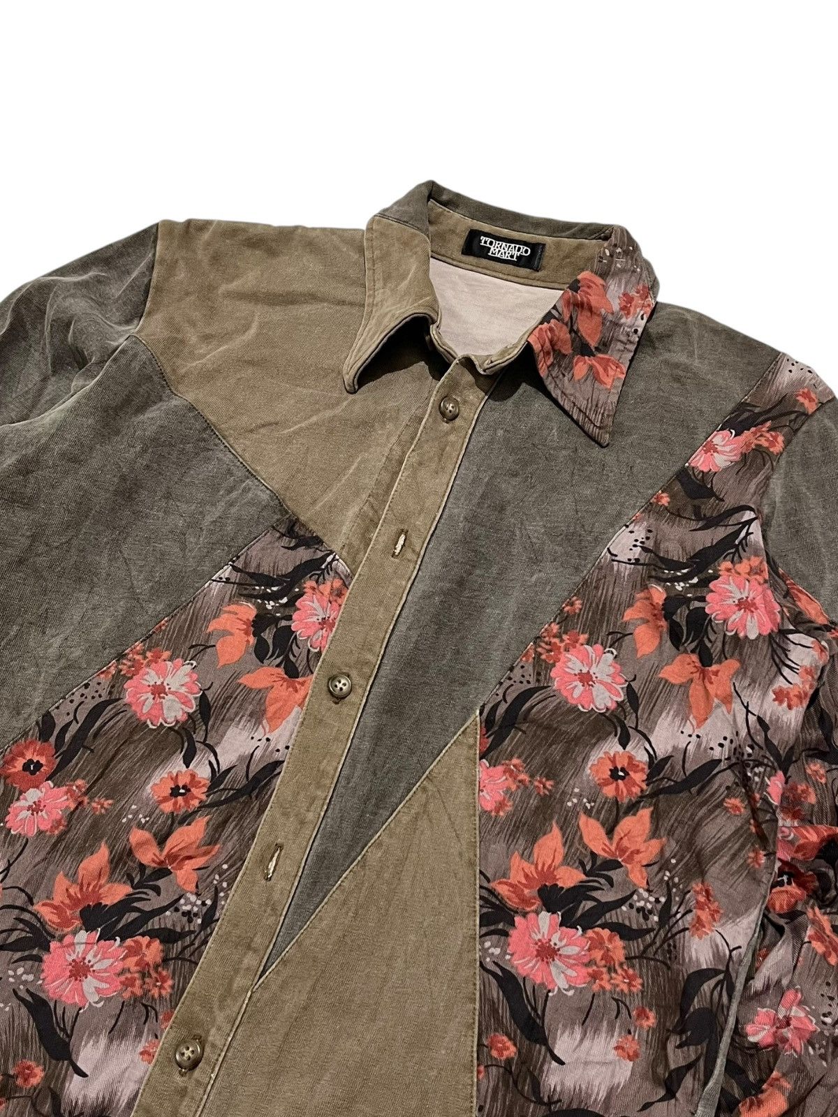Japanese Brand × Tornado Mart Tornado Mart Shirt Floral Split Size US M / EU 48-50 / 2 - 2 Thumbnail