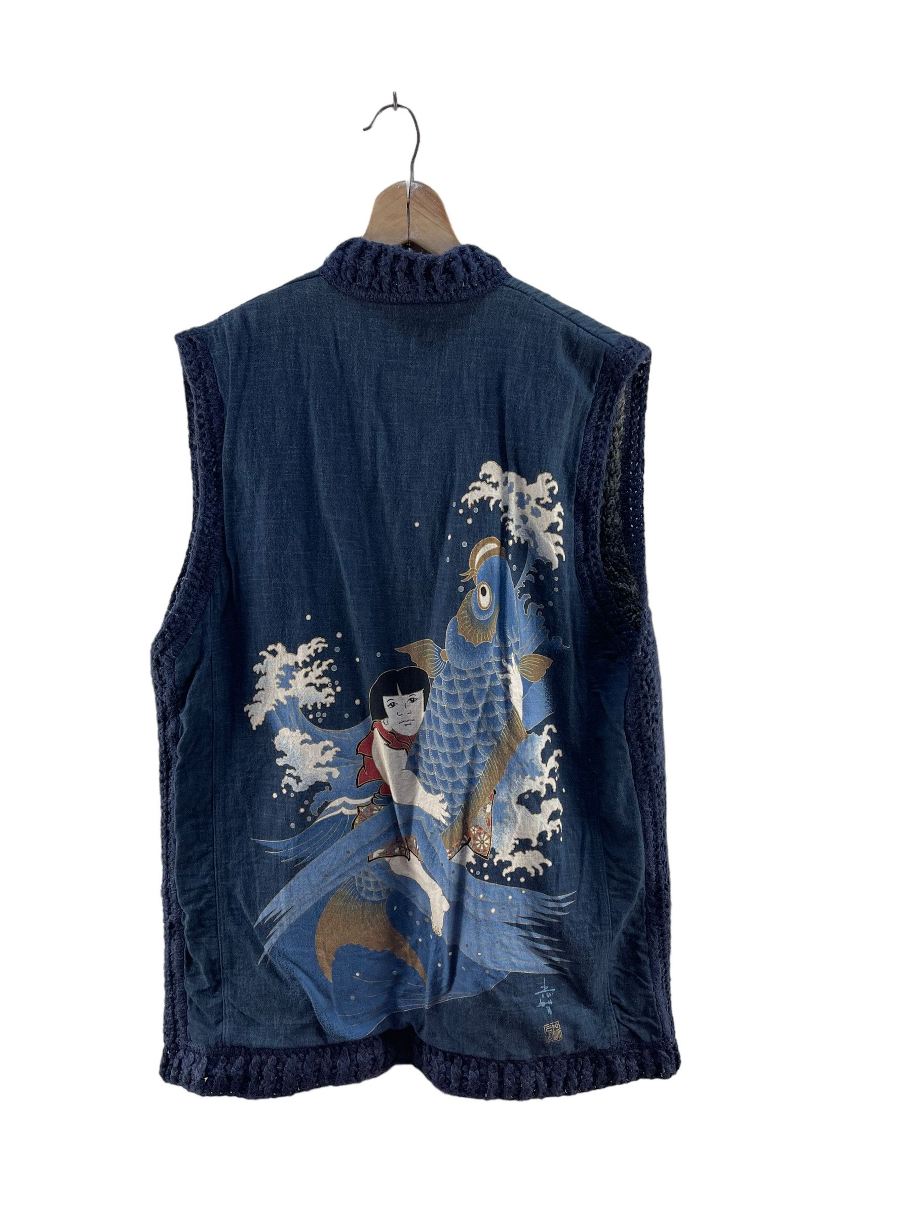 Other Vintage Fish Kimono Japan Dragon Vest Size US M / EU 48-50 / 2 - 1 Thumbnail