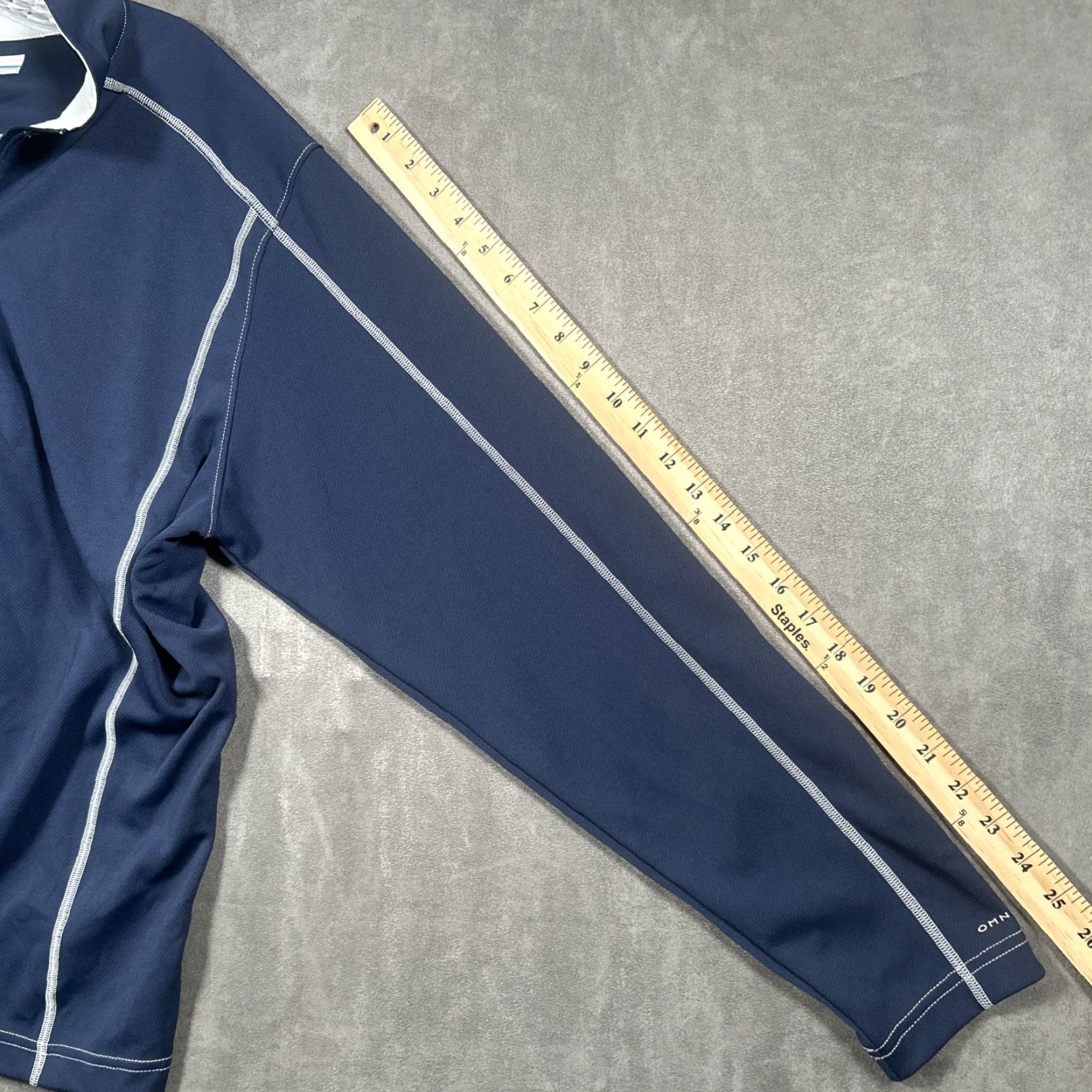 Vintage Columbia PFG Pullover Mens M 1/4 Zip Omni-Shade Blue Performance Fishing Gear Jacket Windbreaker Activewear Size US M / EU 48-50 / 2 - 7 Thumbnail