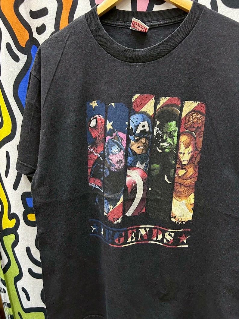 Vintage Vintage 2000s Marvel tshirt size L Size US L / EU 52-54 / 3 - 1 Thumbnail