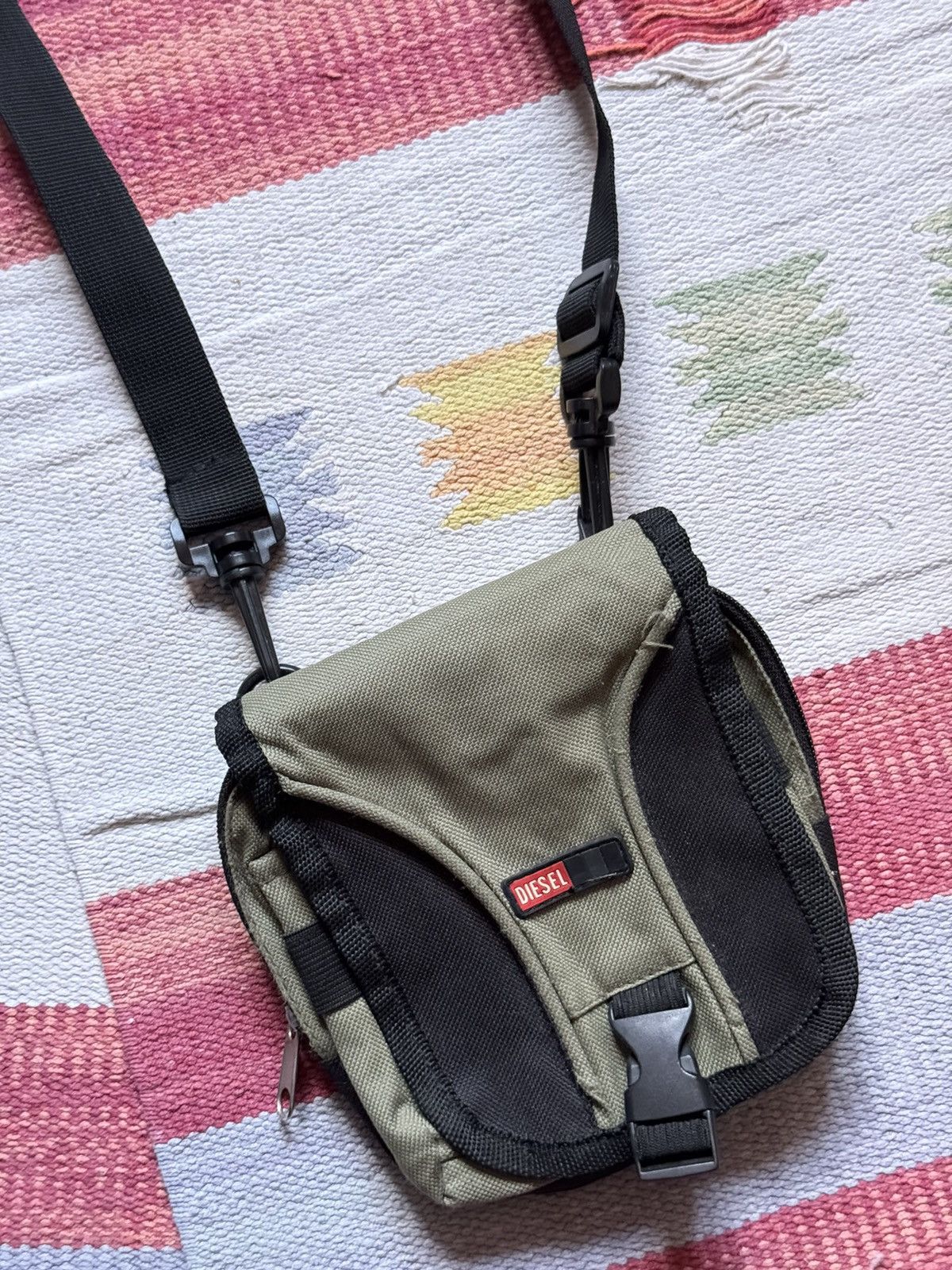 Diesel Vintage 90’s Diesel Mini y2k Military Khaki Shoulder Bag Size ONE SIZE - 2 Thumbnail