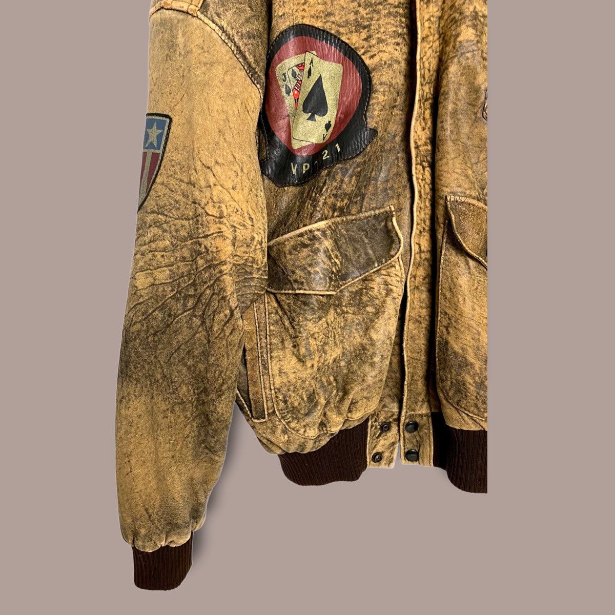 Vintage Vintage Leather Jacket Matin Air Command Size US L / EU 52-54 / 3 - 5 Thumbnail
