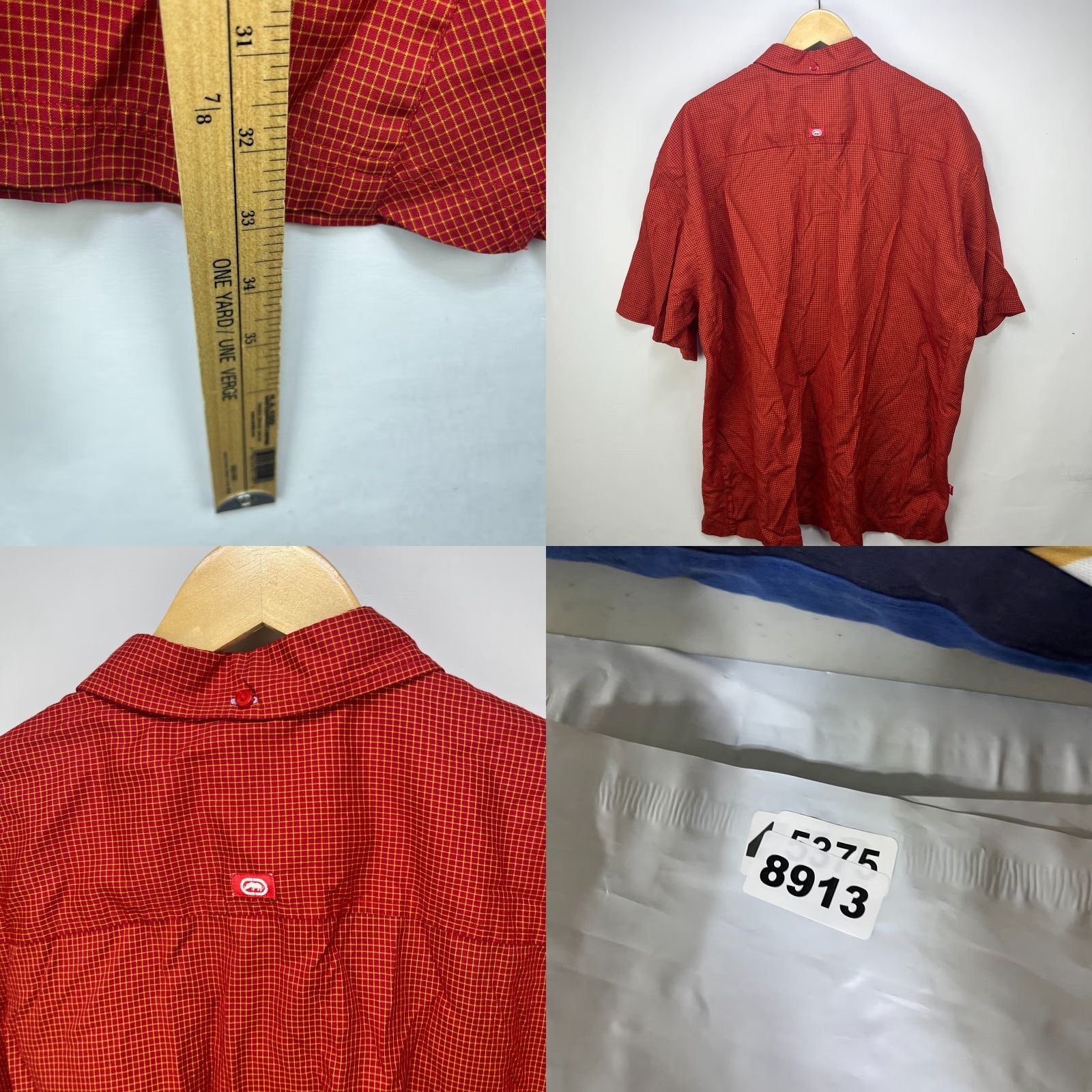 Ecko Unltd. VINTAGE Ecko Unltd Button-Up Short Sleeve Shirt 2XL Red 90s Hip Hop Shirt Mens Size US XXL / EU 58 / 5 - 8 Thumbnail