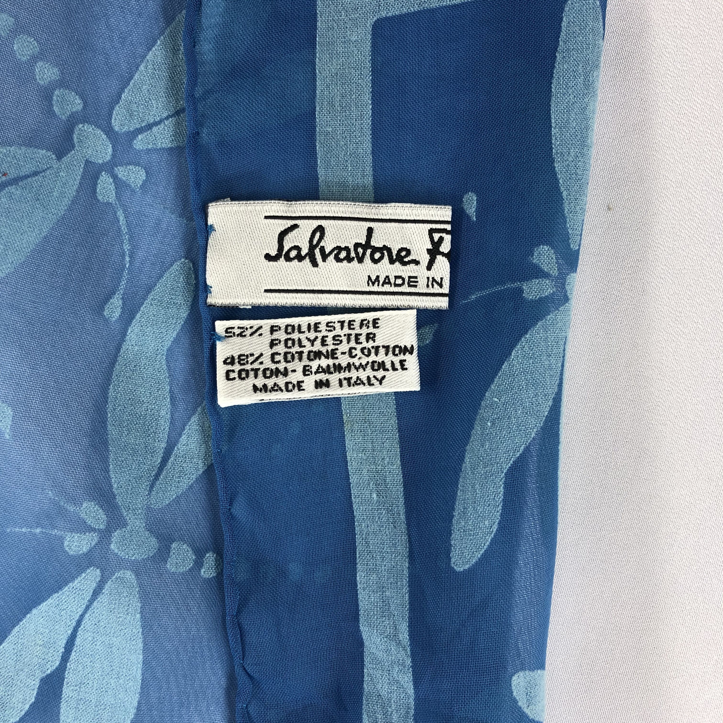 Vintage Vintage Salvatore Ferragamo Silk Scarf Size ONE SIZE - 5 Thumbnail