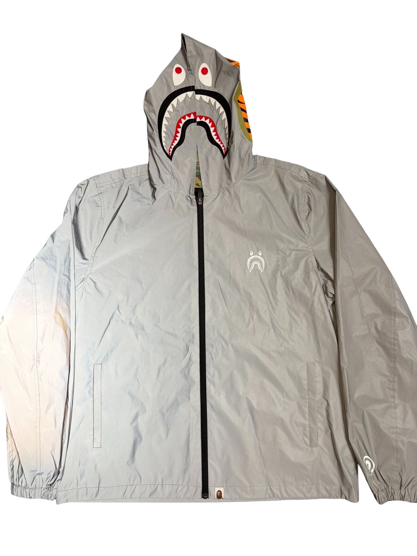 Bape A Bathing Ape 3M Reflective Shark Hoodie Size XL Size US XL / EU 56 / 4 - 1 Thumbnail