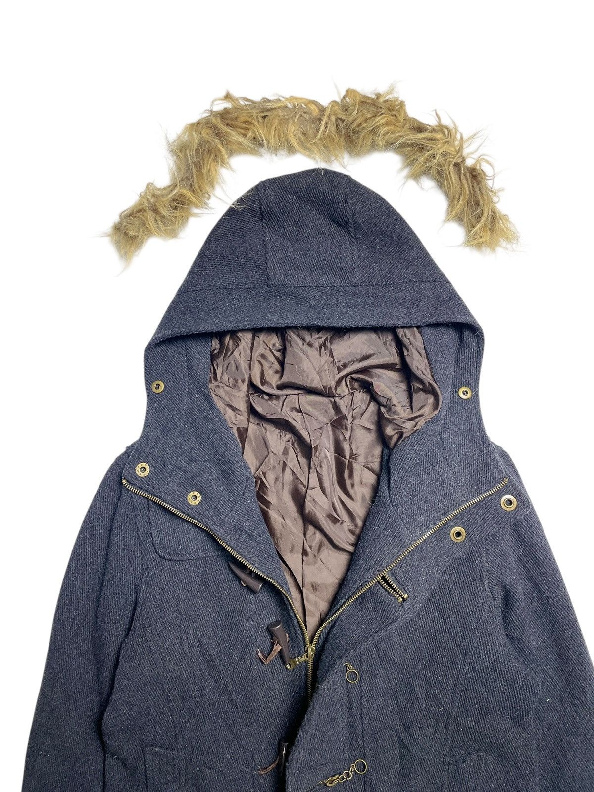 BUFFALO BOBS 2000’s Semantic Design - Vkei Style Toggle Fur Parka Jacket Size US M / EU 48-50 / 2 - 5 Thumbnail