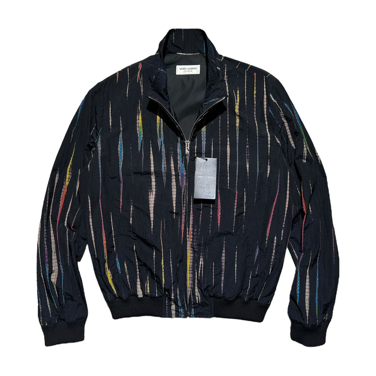 Saint Laurent Paris $2,500 Multicolor striped windbreaker Size US S / EU 44-46 / 1 - 1 Thumbnail