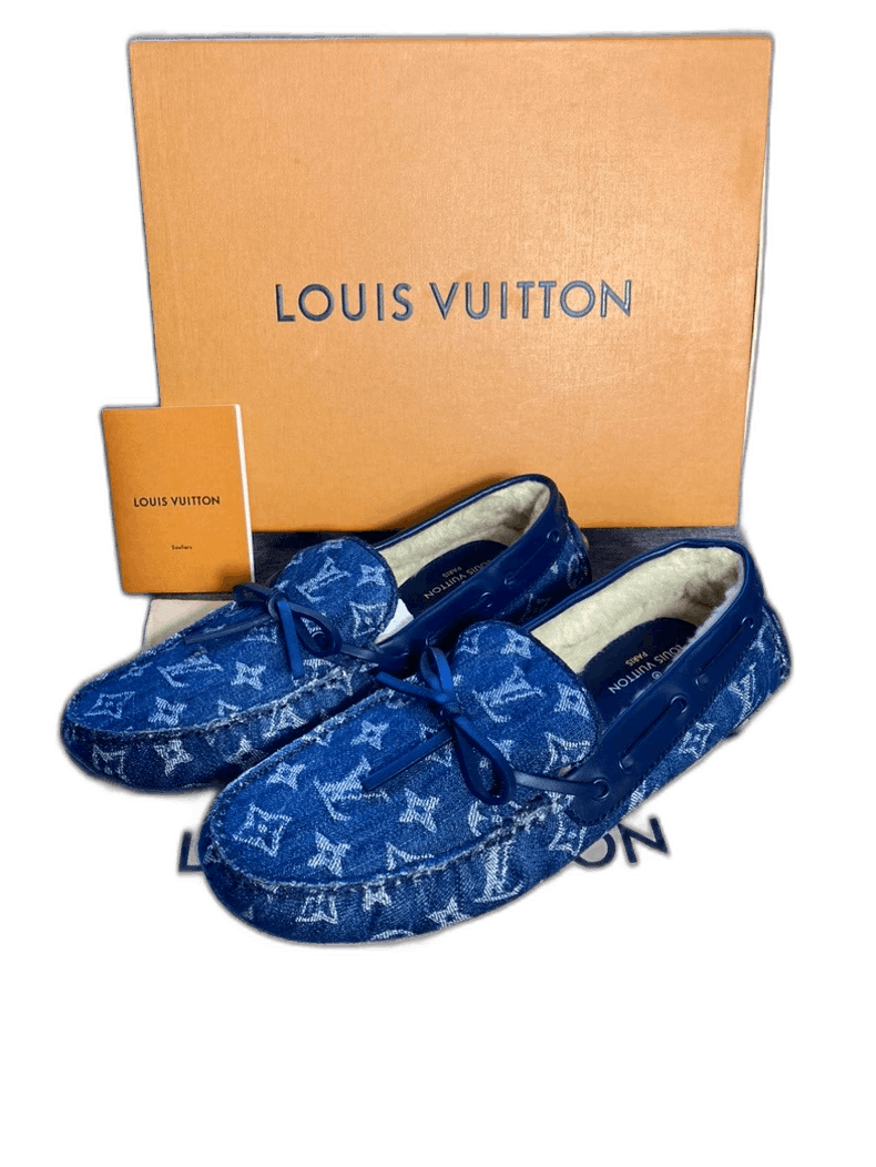 Louis Vuitton Louis Vuitton Blue Fashion Loafers for Men -2505 Size US 8 / EU 41 - 1 Thumbnail