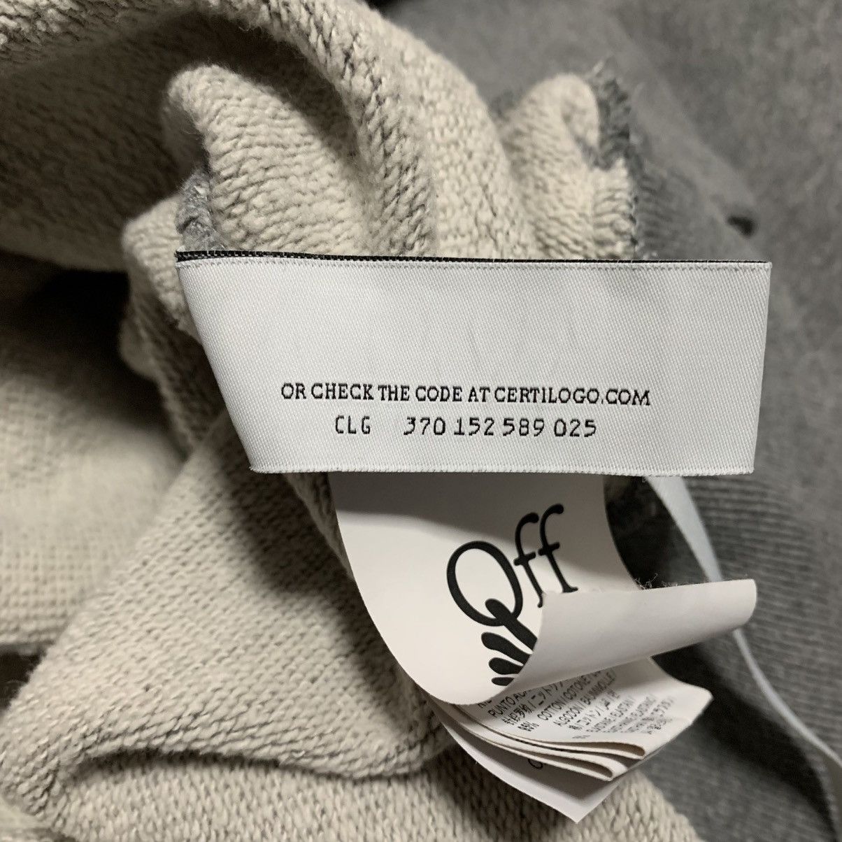 Off-White Off White Large Emotion Arrow Skate Grey Hoodie Virgil Abloh Size US M / EU 48-50 / 2 - 12 Thumbnail