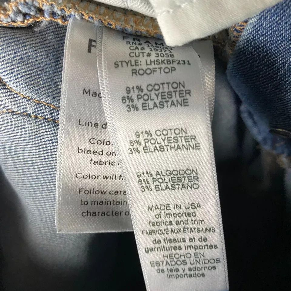 Frame Frame Jeans Women's 27 Le High Skinny Stretch Button Fly Size 27" / US 4 / IT 40 - 10 Thumbnail