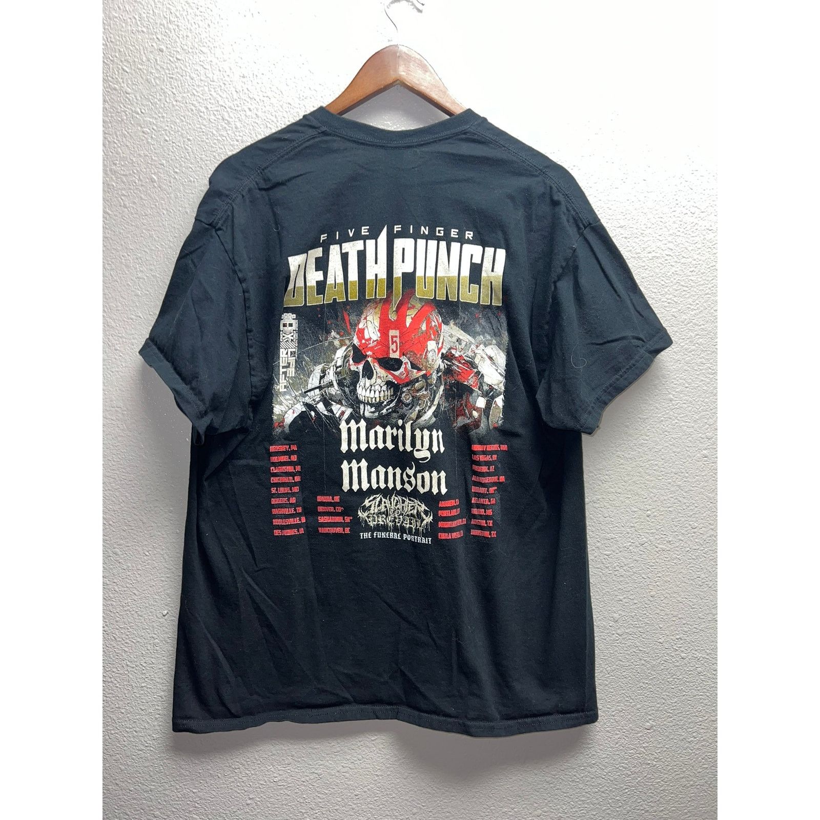Gildan Five Finger Death Punch Shirt Marilyn Manson Funeral Portait Size US L / EU 52-54 / 3 - 5 Thumbnail