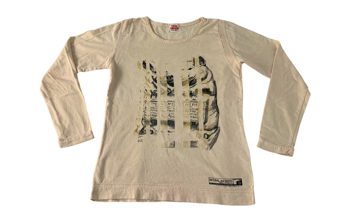 Japanese Brand RNA Inc Unison Pig Logo Printed Tee Unisex Size S / US 4 / IT 40 - 1 Thumbnail