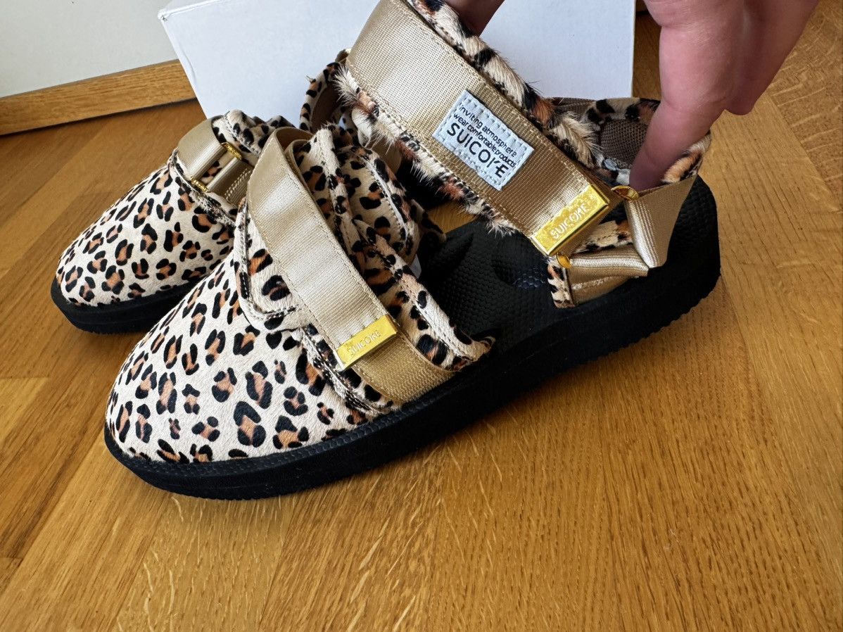 Suicoke NOTS VHL Leopard Print Leather Sandals Size US 11 / EU 44 - 12 Thumbnail