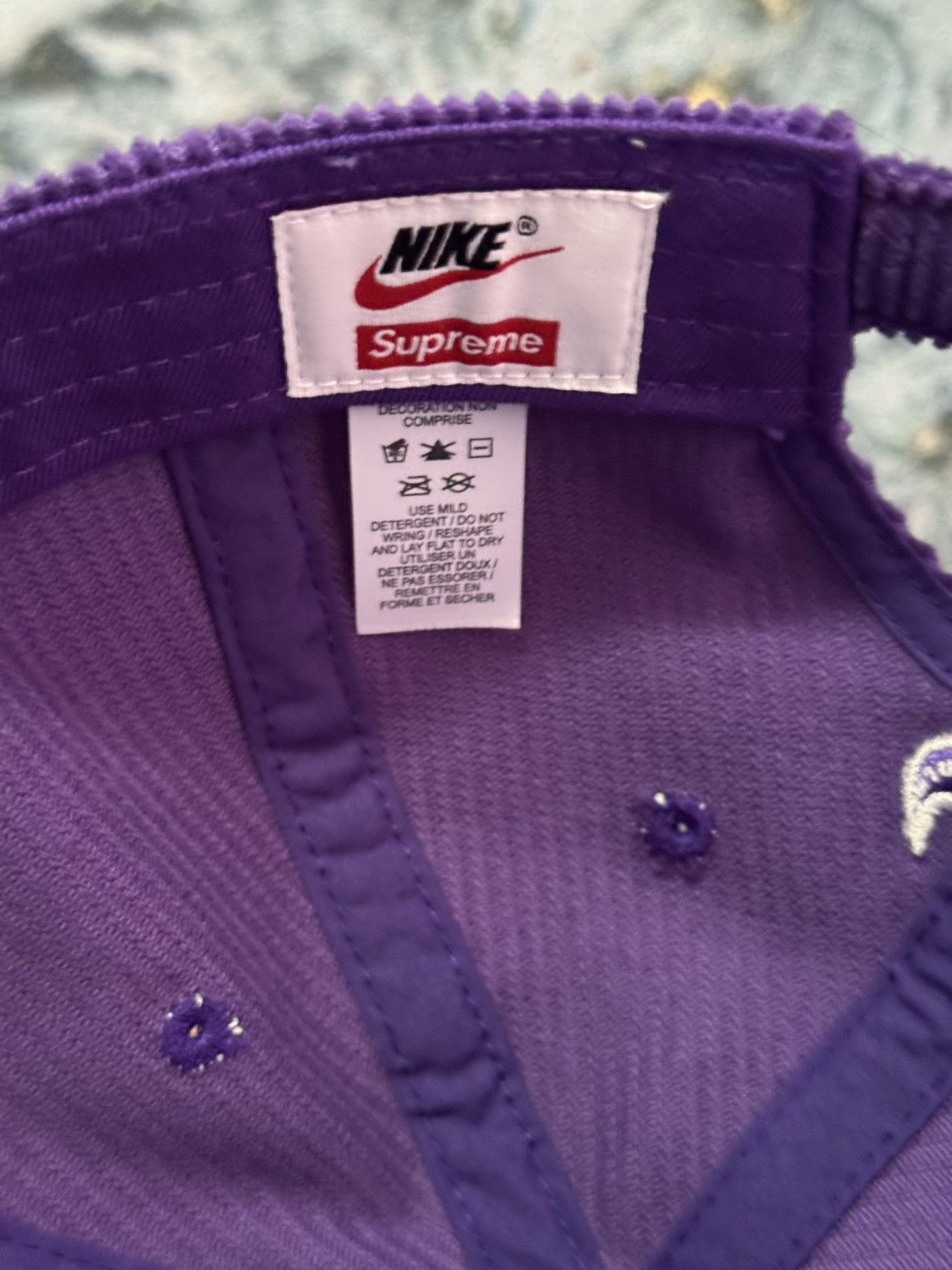 Nike × Supreme Supreme nike Arc Corduroy 6 Panel - Purple Size ONE SIZE - 6 Thumbnail