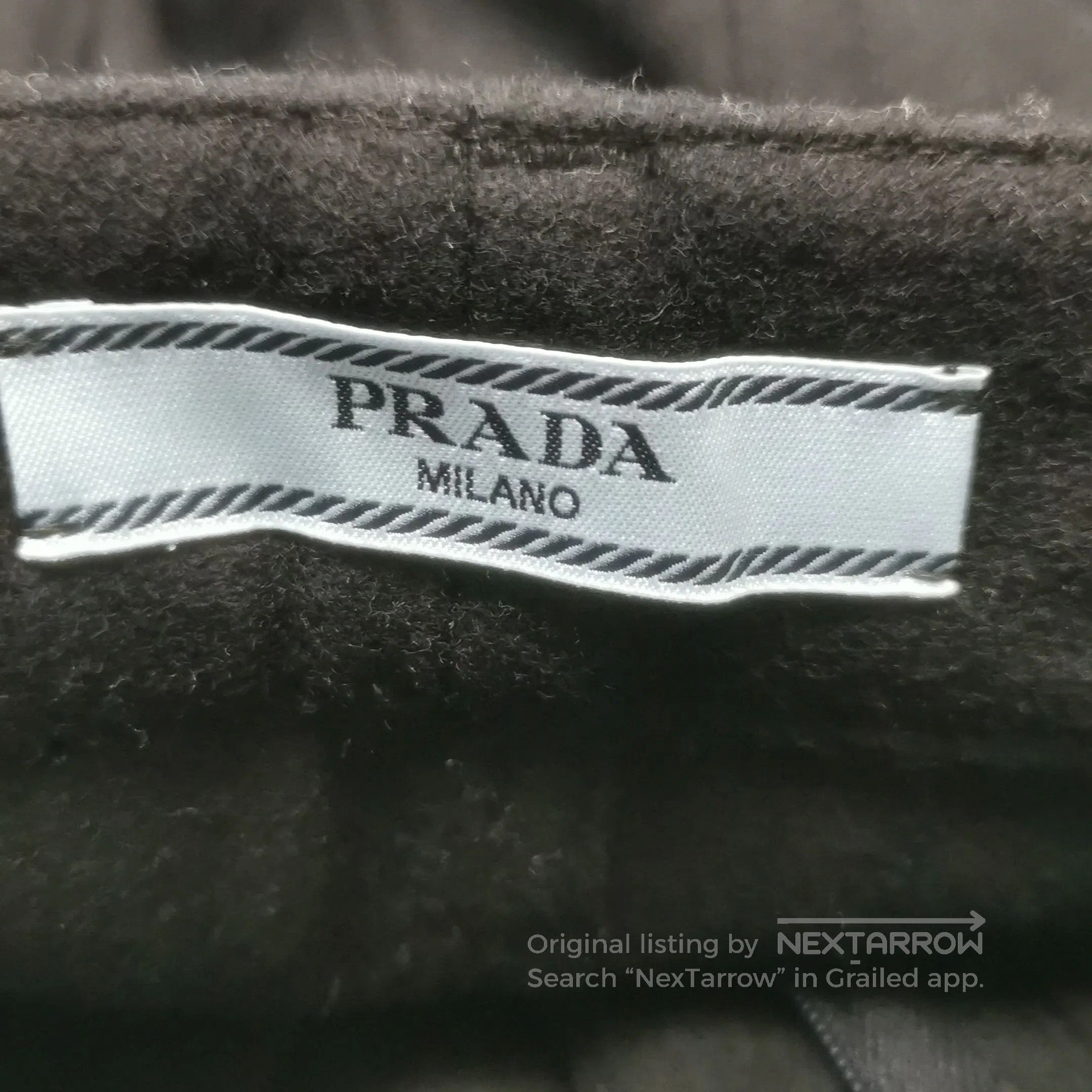 Prada Prada Wool Blend Triangle Logo Long Pants . Size 22" - 5 Thumbnail