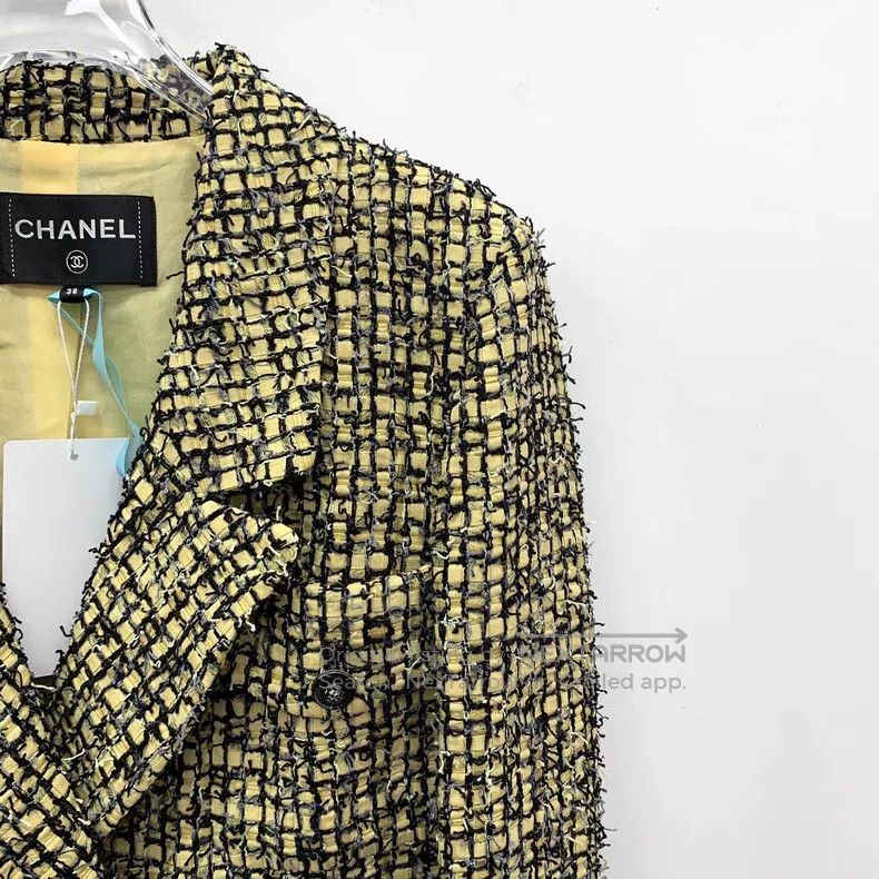 Chanel Chanel 22P colour-blocked lapel double-breasted long-sleev Size XS / US 0-2 / IT 36-38 - 3 Thumbnail