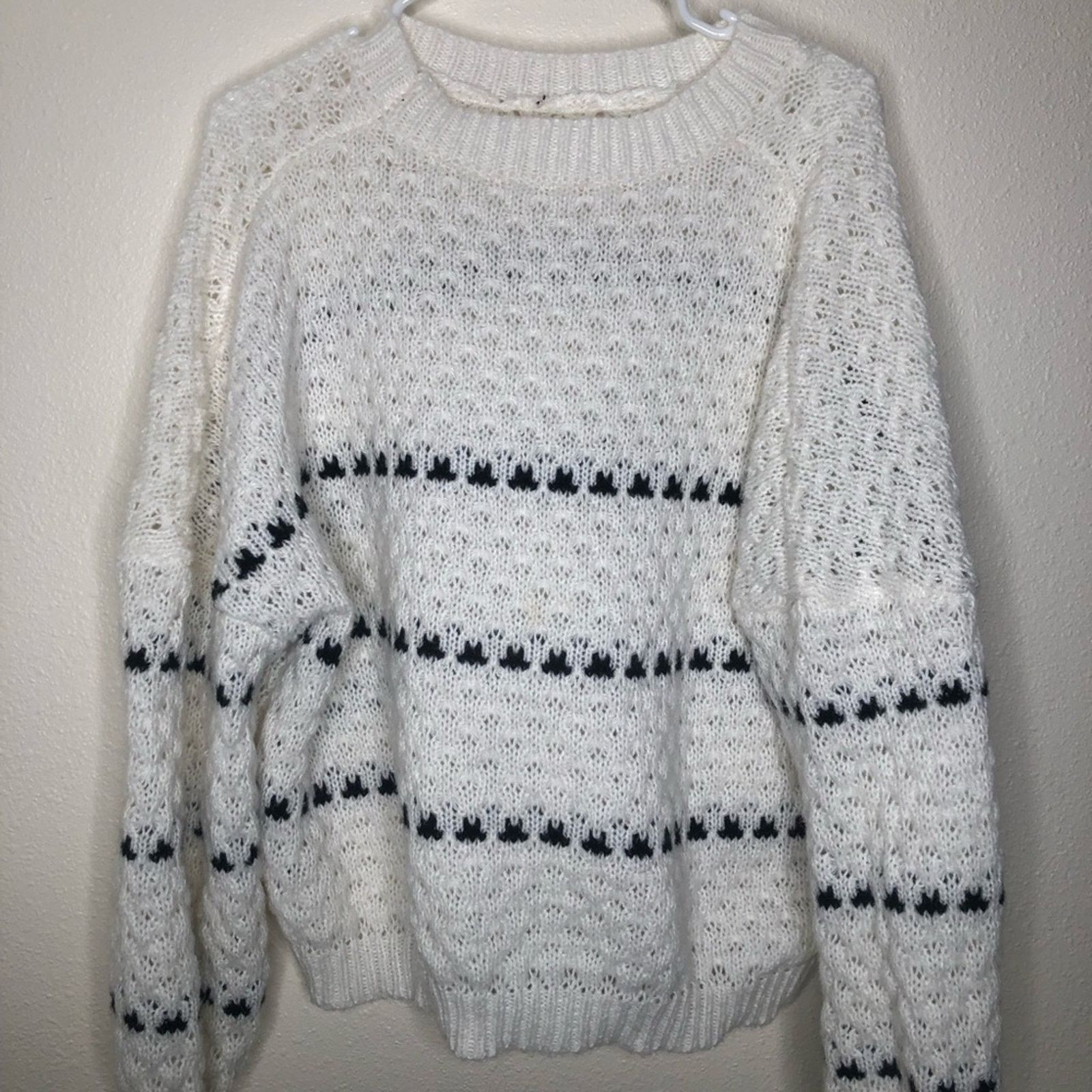 Shein Shein black and white long sleeve shirt—Large Size L / US 10 / IT 46 - 1 Thumbnail