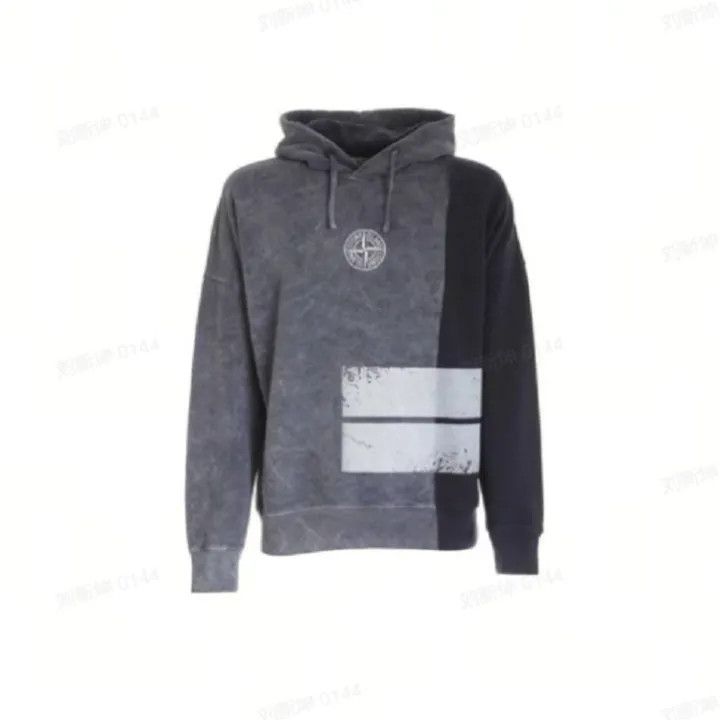 Stone Island Stone Island Gray Hooded Sweatshirt for Unisex Size US L / EU 52-54 / 3 - 1 Thumbnail