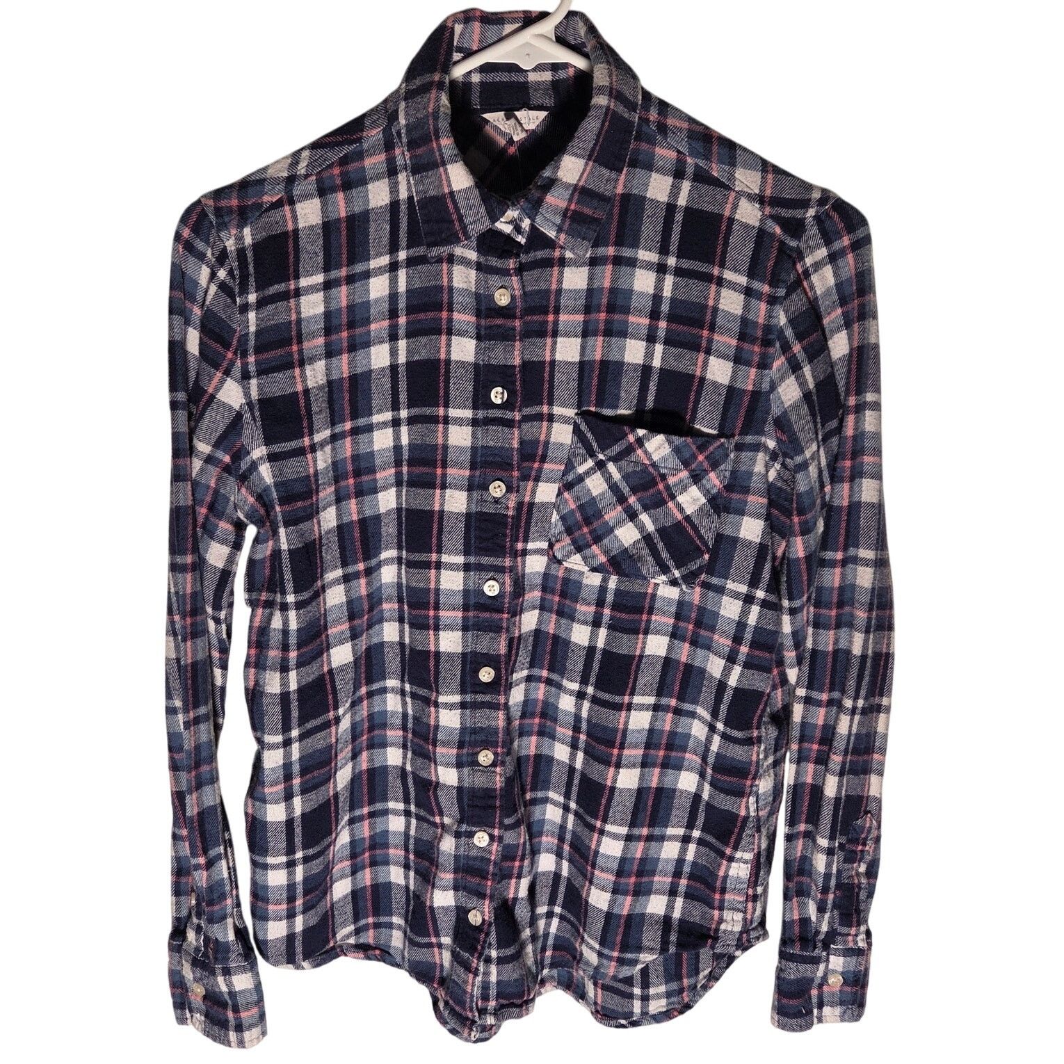 Aeropostale Aeropostale Flannel Shirt - Blue, Pink, and White - Medium Size M / US 6-8 / IT 42-44 - 1 Thumbnail