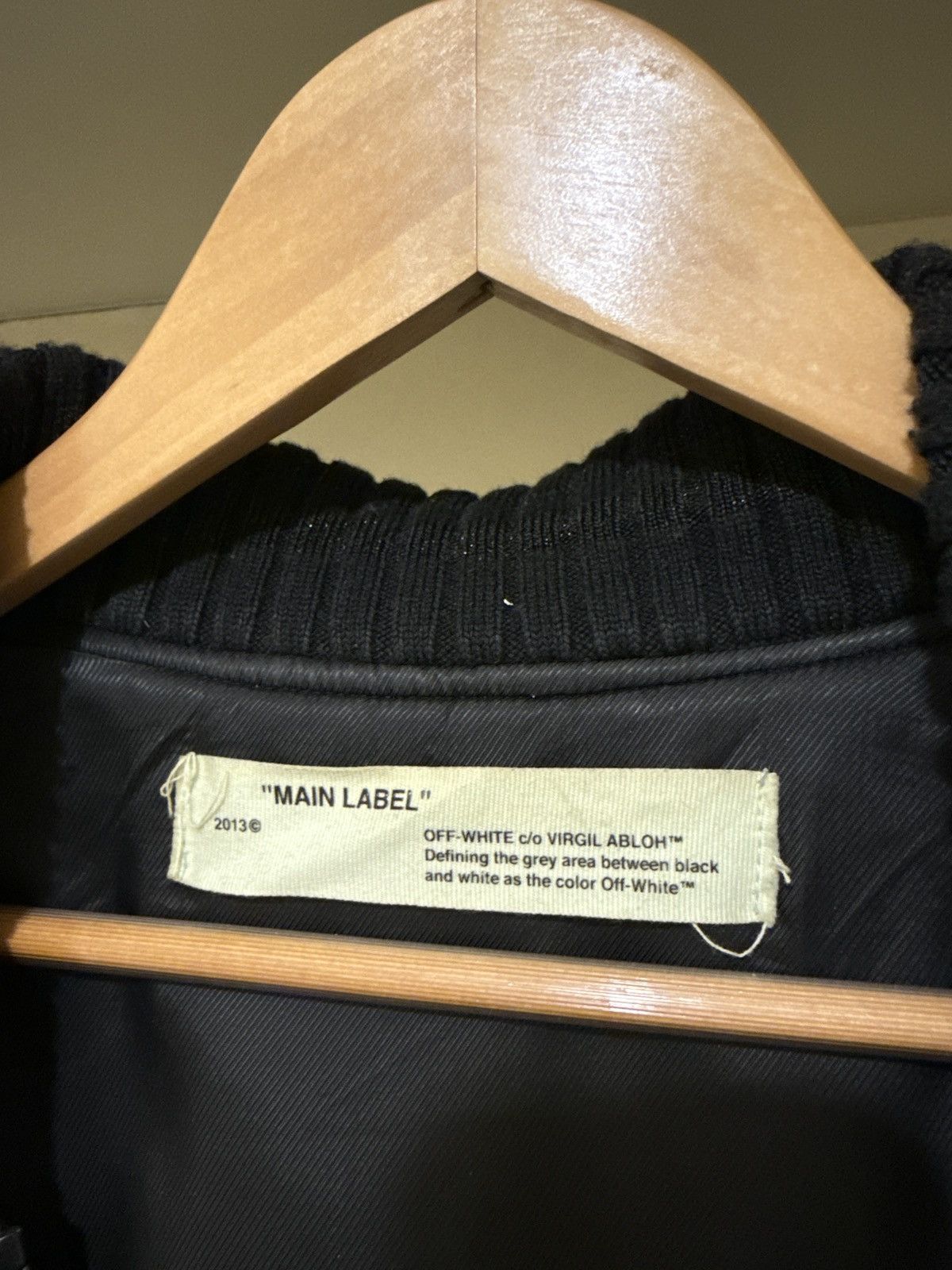 Off-White Rare Off White Black Bomber Jacket Size US L / EU 52-54 / 3 - 10 Thumbnail