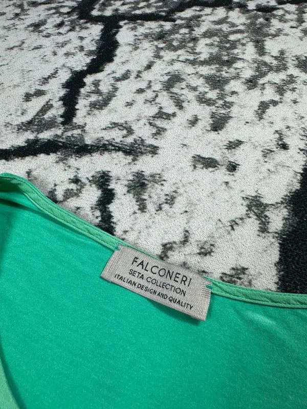 Falcone Falconeri blouse silk green M Size M / US 6-8 / IT 42-44 - 4 Thumbnail