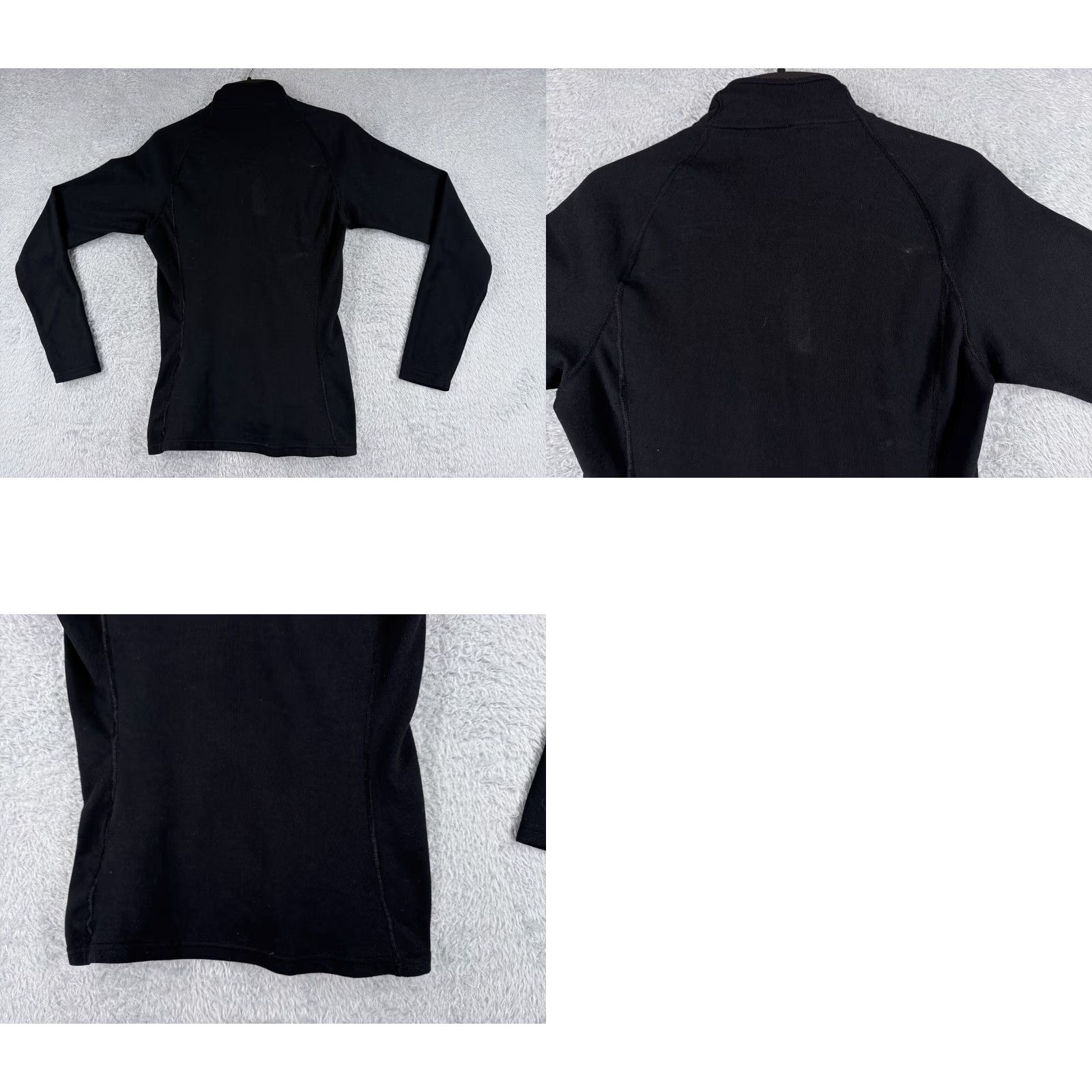 Patagonia Patagonia Sweater Women M Black Capilene 3 Zip Mock Neck 1/4 Zip Pullover Size M / US 6-8 / IT 42-44 - 9 Thumbnail