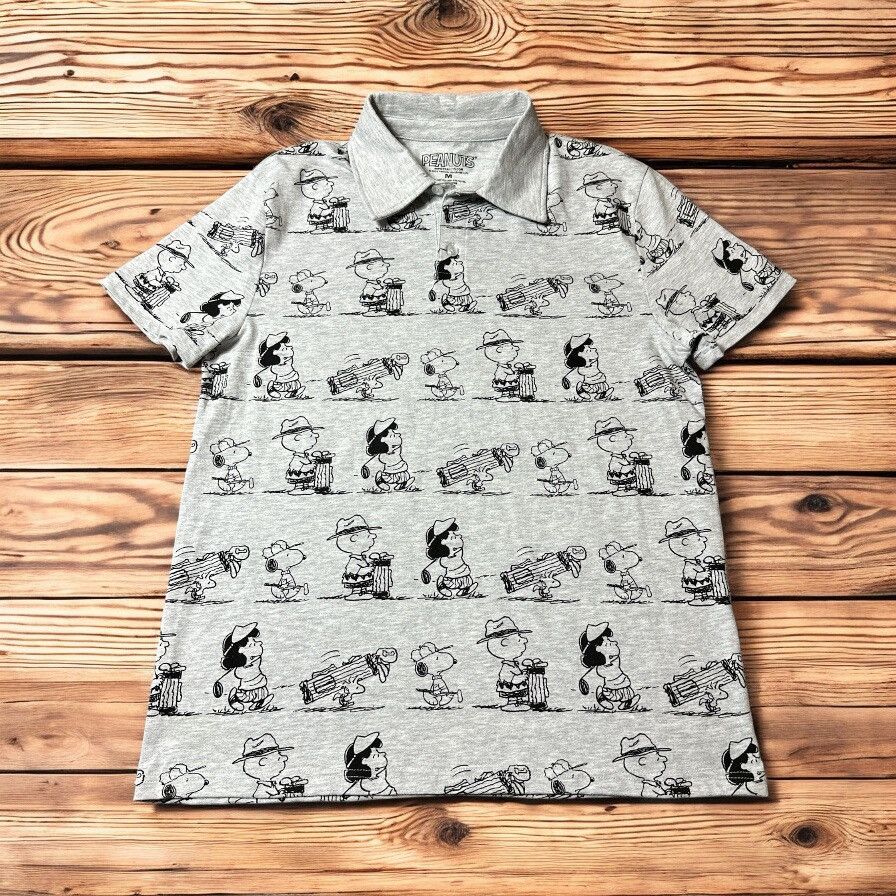 Peanuts Peanuts Polo Shirt Size Medium Size US M / EU 48-50 / 2 - 1 Thumbnail