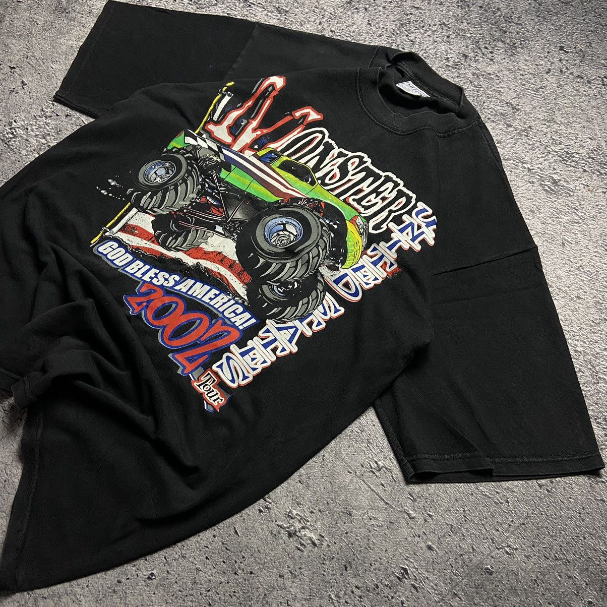 Vintage Vintage Monster Truck Smash Show USA Tour 2002 Size US XL / EU 56 / 4 - 4 Thumbnail